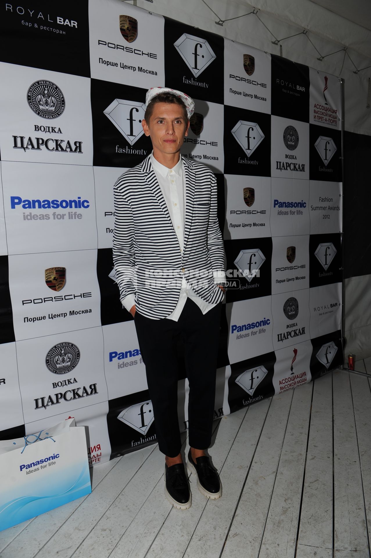 Церемонии вручения премии телеканала Fashion TV `Fashion Summer Awards 2012` в ресторане `Royal Bar`. На снимке: стилист Влад Лисовец.
