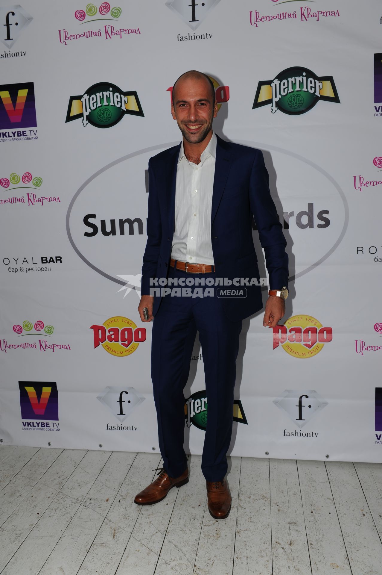 Церемонии вручения премии телеканала Fashion TV `Fashion Summer Awards 2012` в ресторане `Royal Bar`. На снимке: танцор Евгений Папунаишвили.