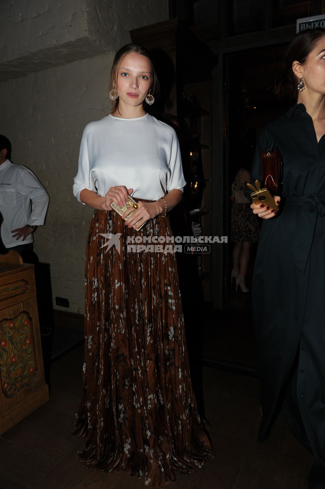 Ресторан `The Сад`. 34-ый Московский международный кинофестиваль (ММКФ). Ужин Gala Dinner InStyle Magazine. На снимке:  актриса  Екатерина Вилкова.