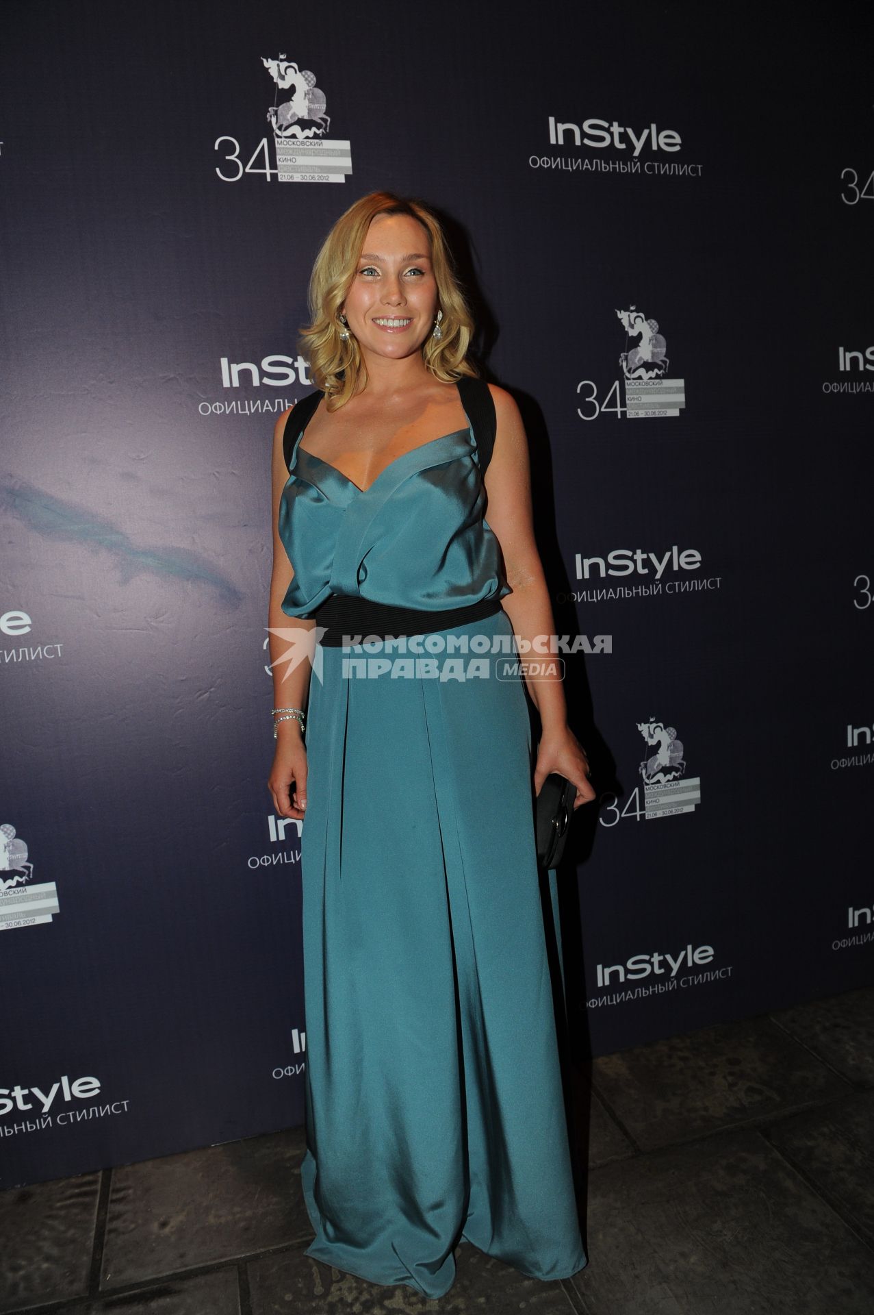 Ресторан `The Сад`. 34-ый Московский международный кинофестиваль (ММКФ). Ужин Gala Dinner InStyle Magazine. На снимке: актриса Дарья Екмасова.