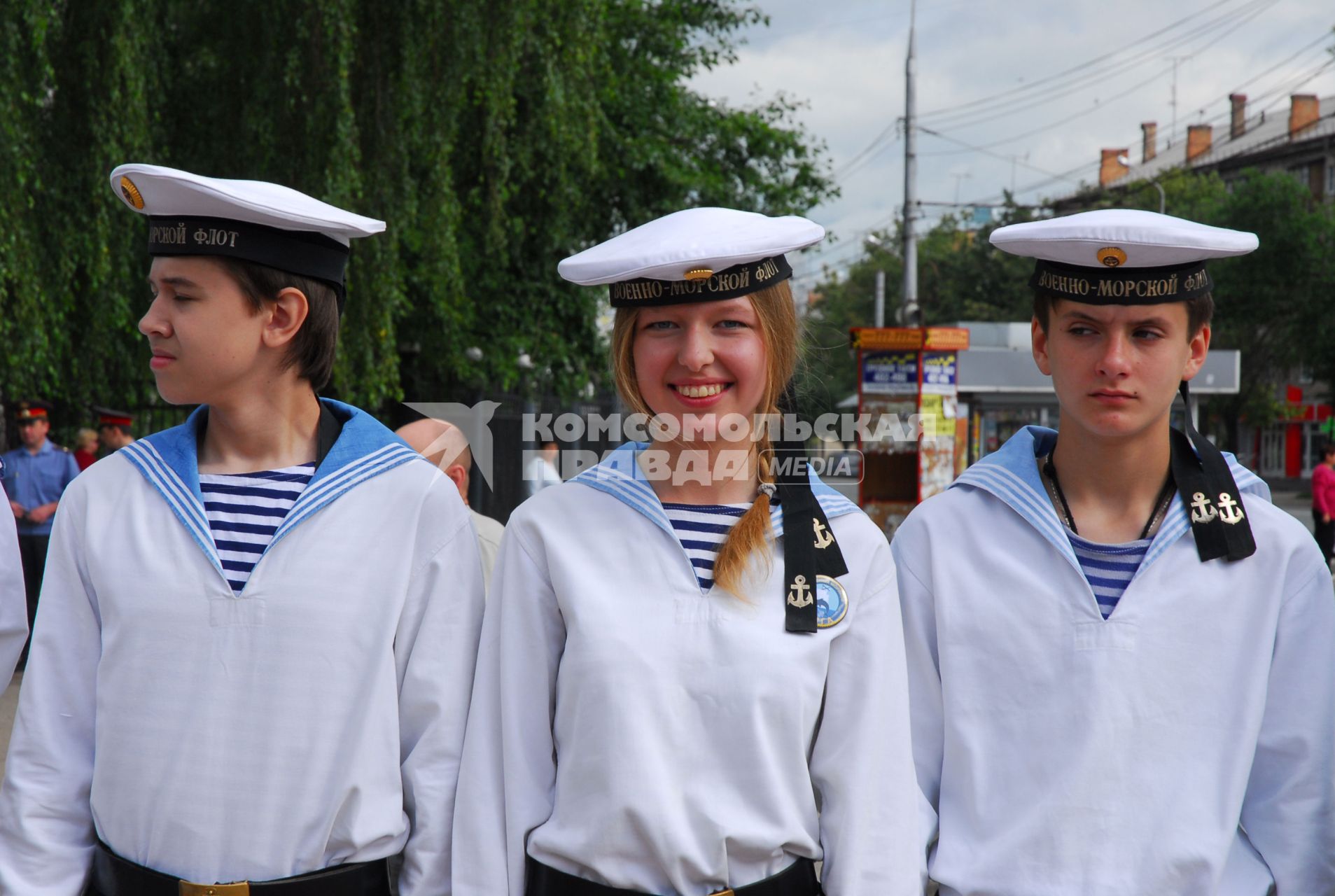 Тульские школьники из клуба юных моряков.