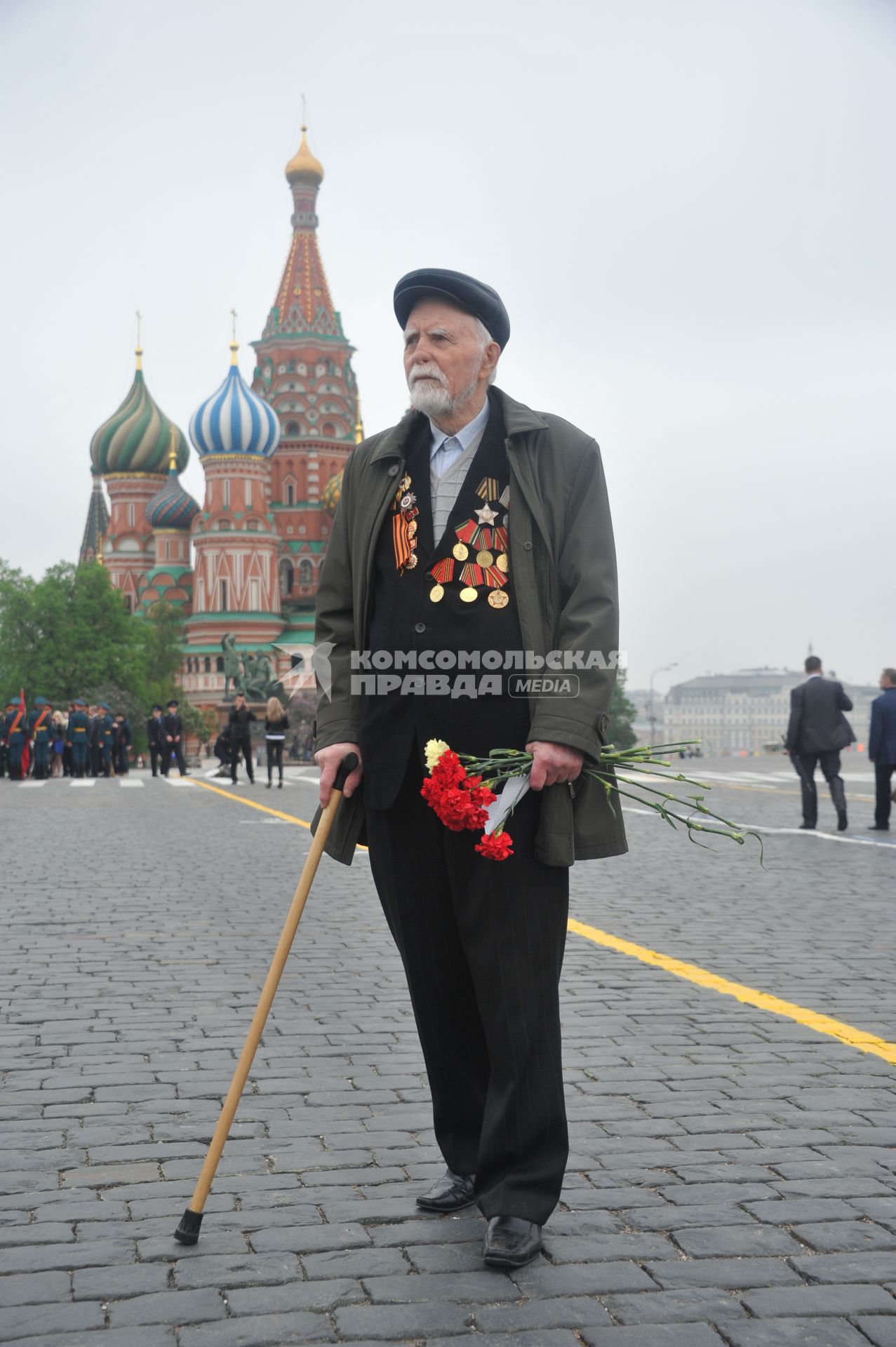 Парад на Красной площади, посвященный 67-й годовщине Победы в Великой Отечественной войне. На снимке: ветеран.