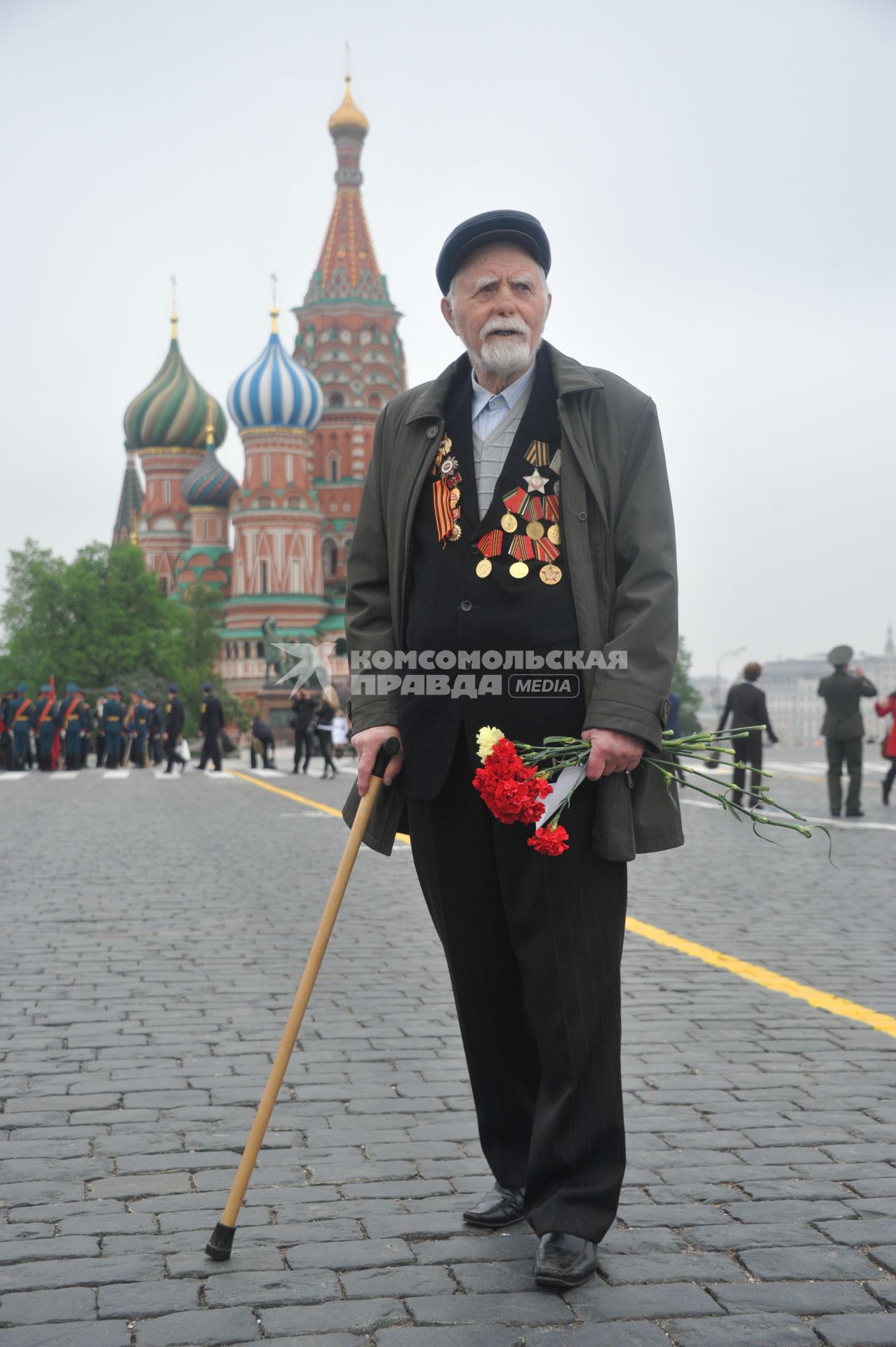 Парад на Красной площади, посвященный 67-й годовщине Победы в Великой Отечественной войне. На снимке: ветеран.