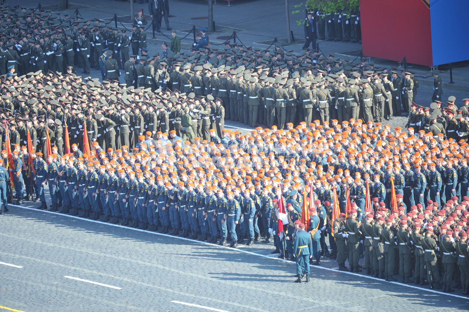 Генеральная репетиция Парада Победы на Красной площади.