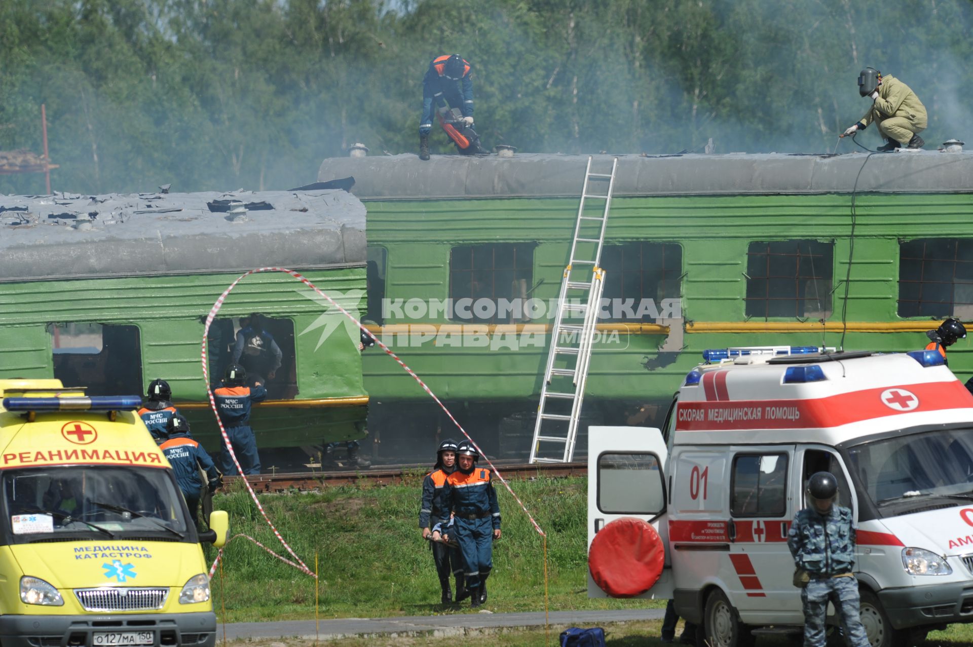 Международный Салон средств обеспечения безопасности `Комплексная безопасность 2011`. Учения на полигоне.