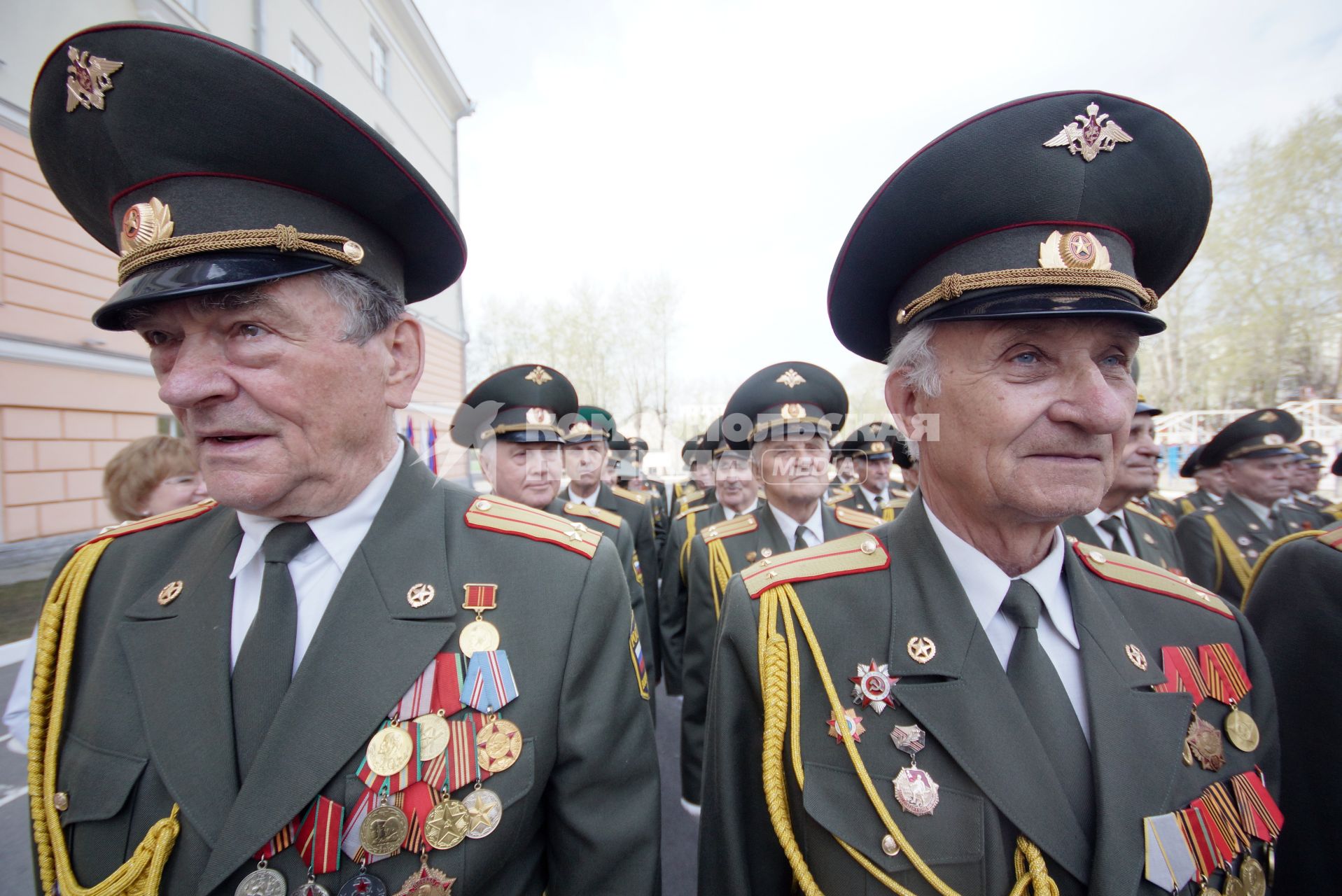 Парад победы в Екатеринбурге. На снимке: колонная уральских ветеранов.