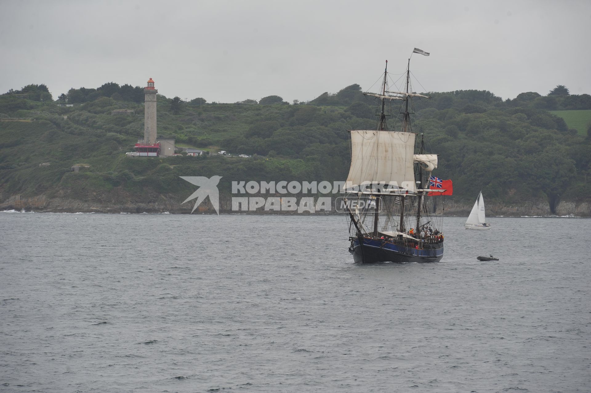 Корабль в Северном море у берегов Германии.