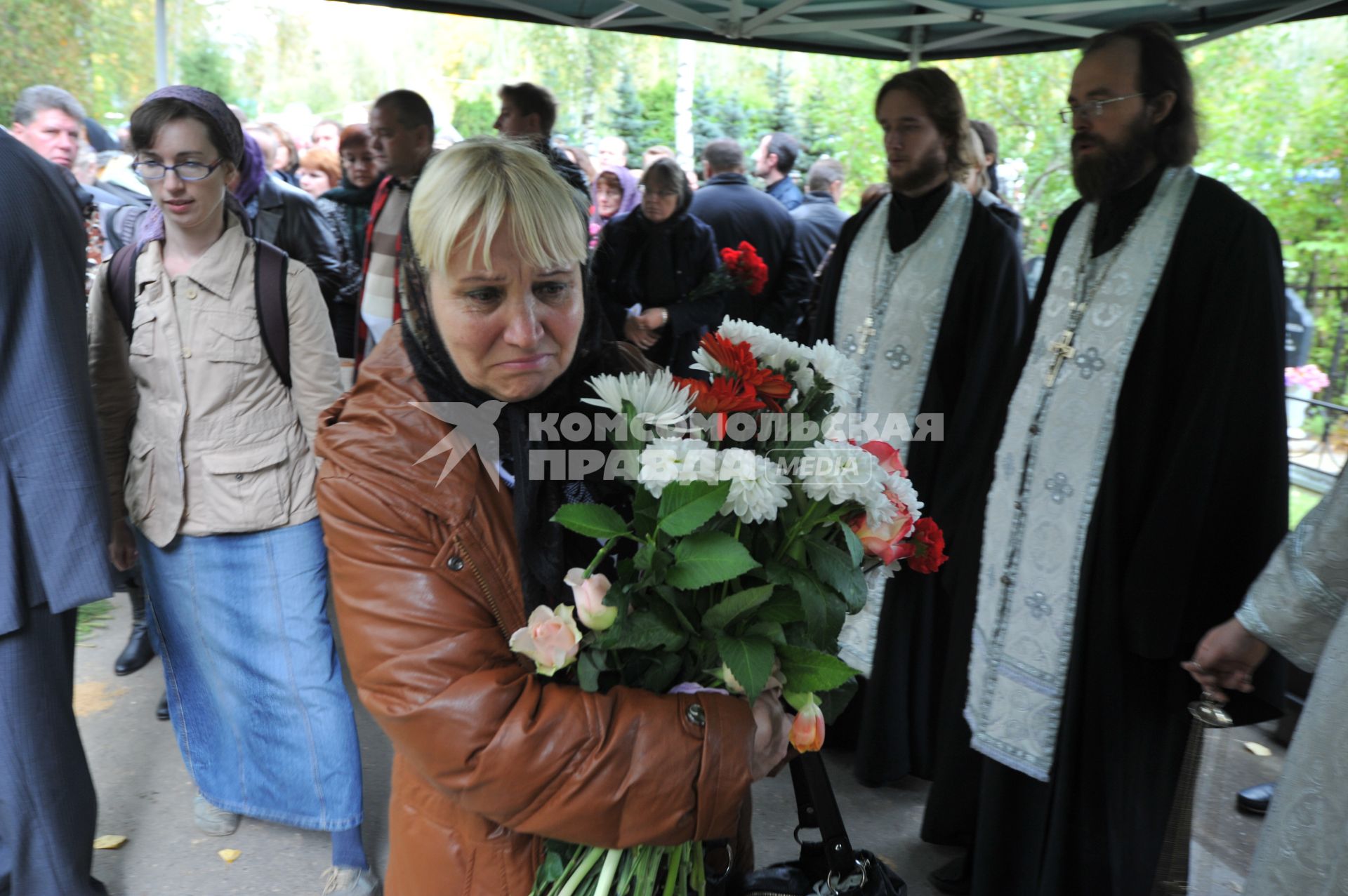 Похороны погибших в ДТП воспитанников детского дома