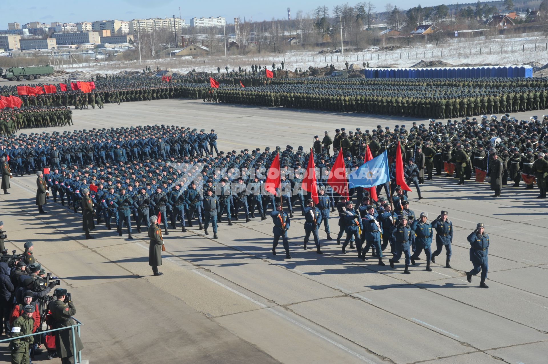 Репетиция Парада Победы в Алабино