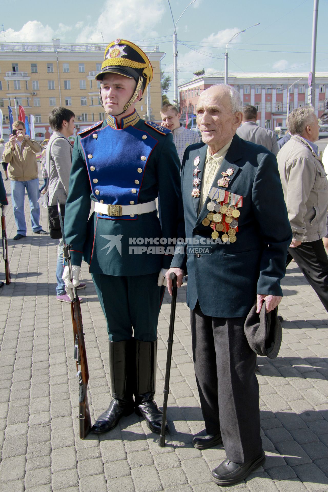 Выступление роты специального караула Президентского полка в Барнауле.