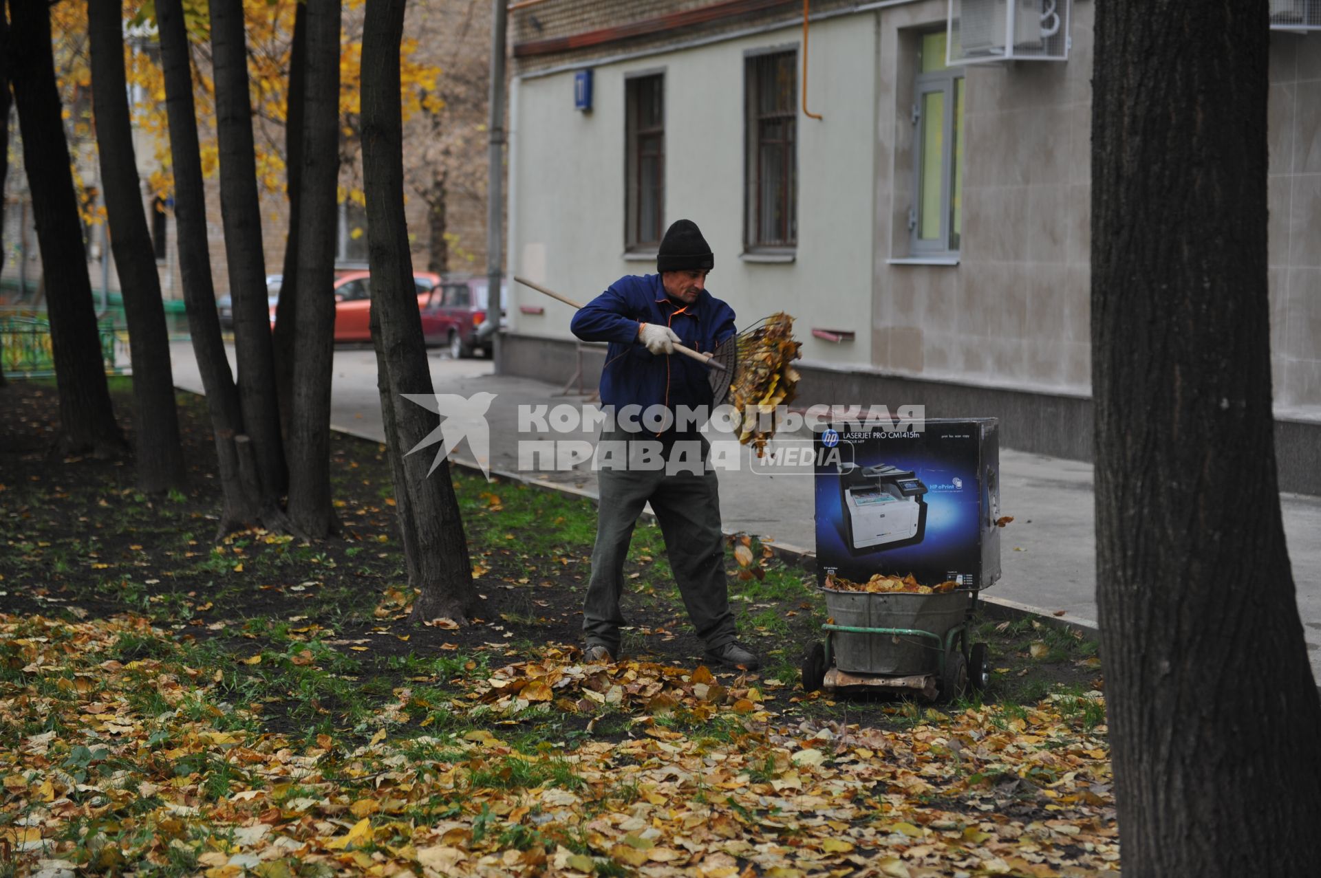 Уборка листьев