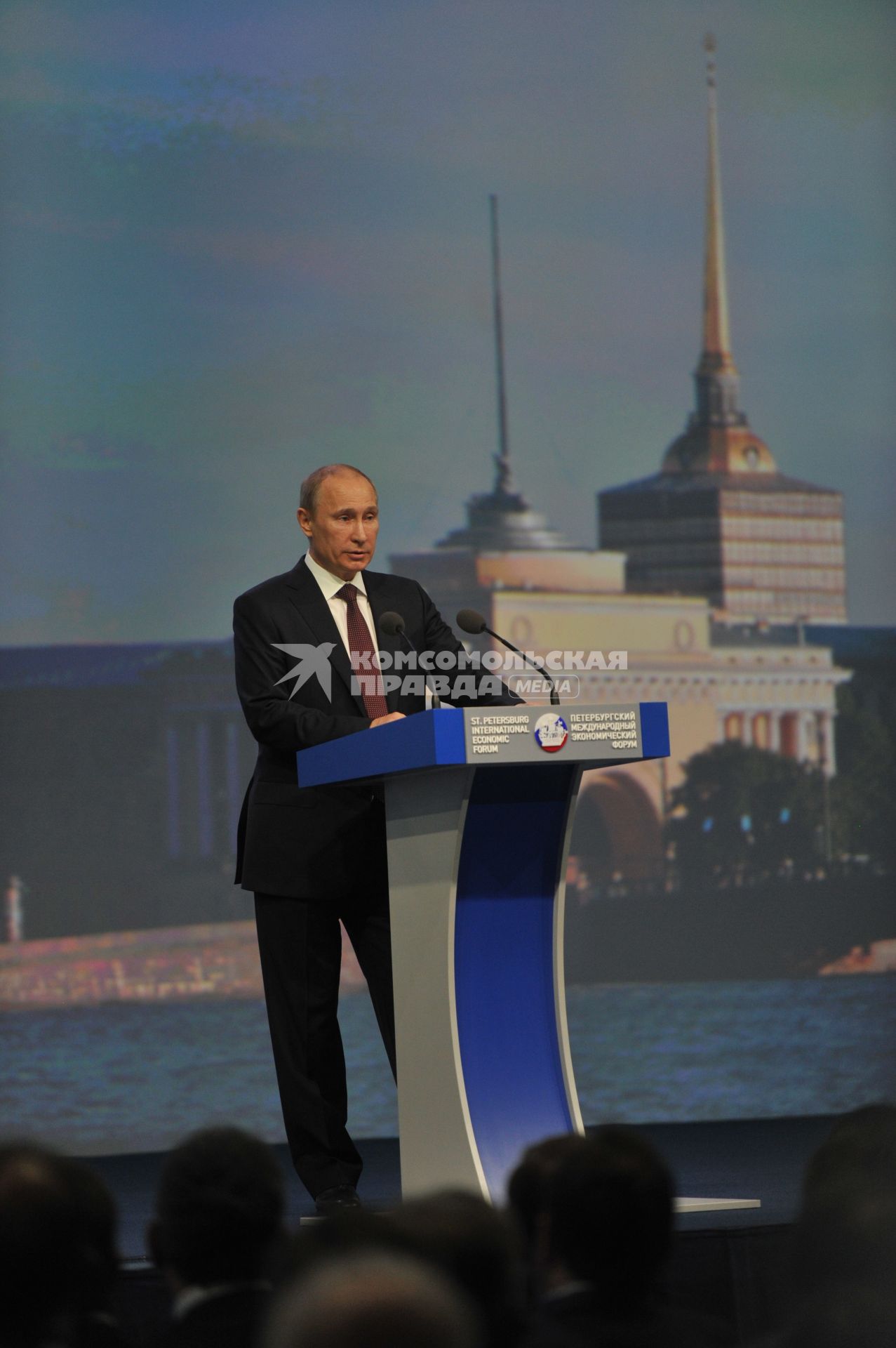 Петербургский Международный экономический форум - 2012. На снимке: президент РФ Владимир Путин