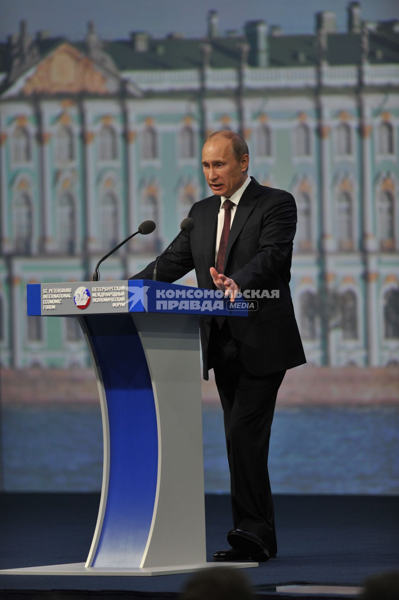 Петербургский Международный экономический форум - 2012. На снимке: президент РФ Владимир Путин