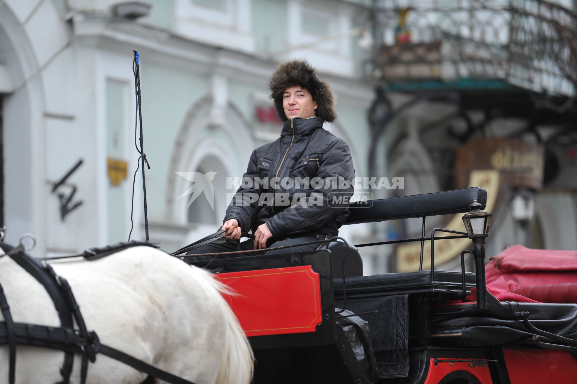 Конная прогулка по улицам Одессы.