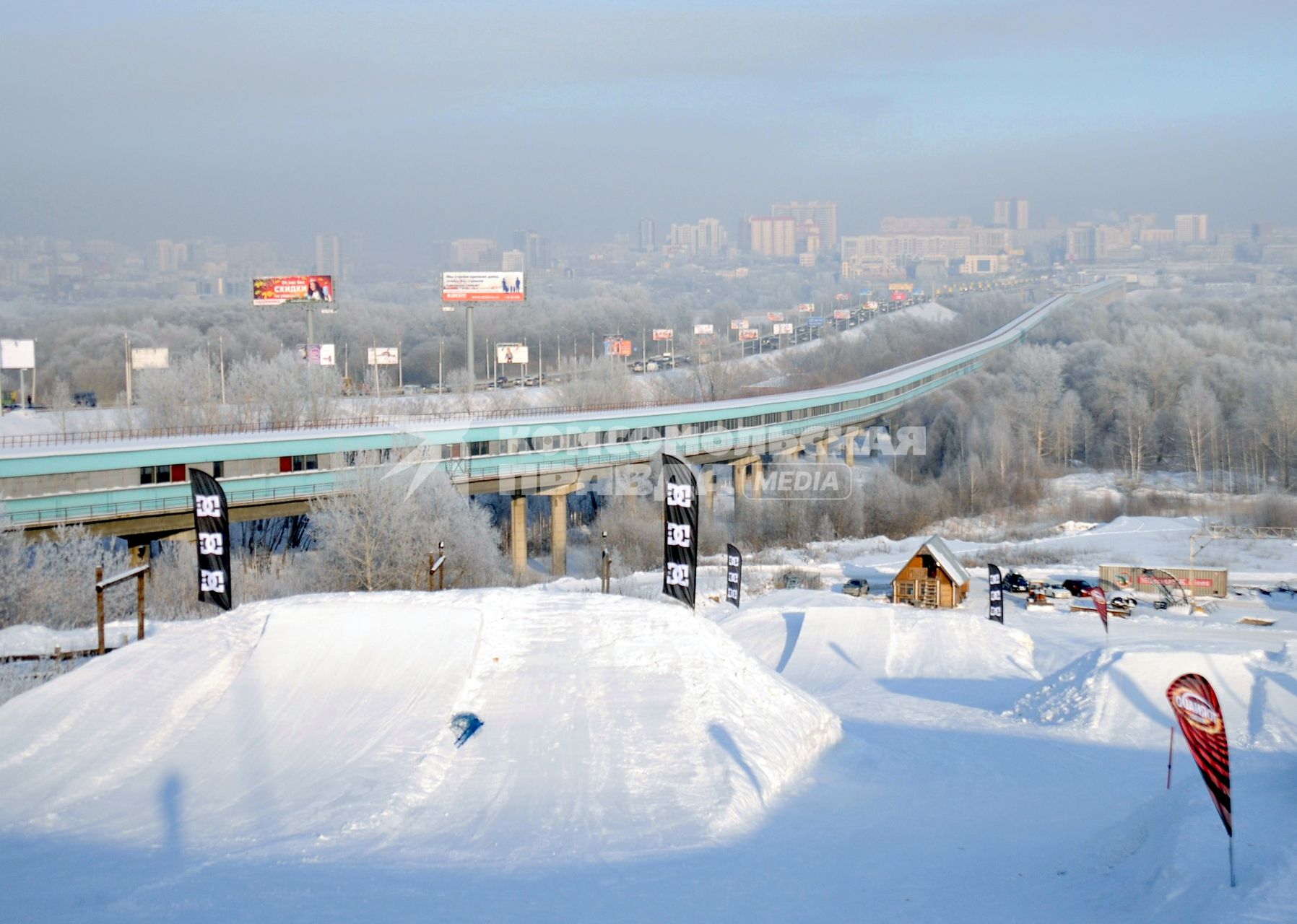 Новосибирск зимой.