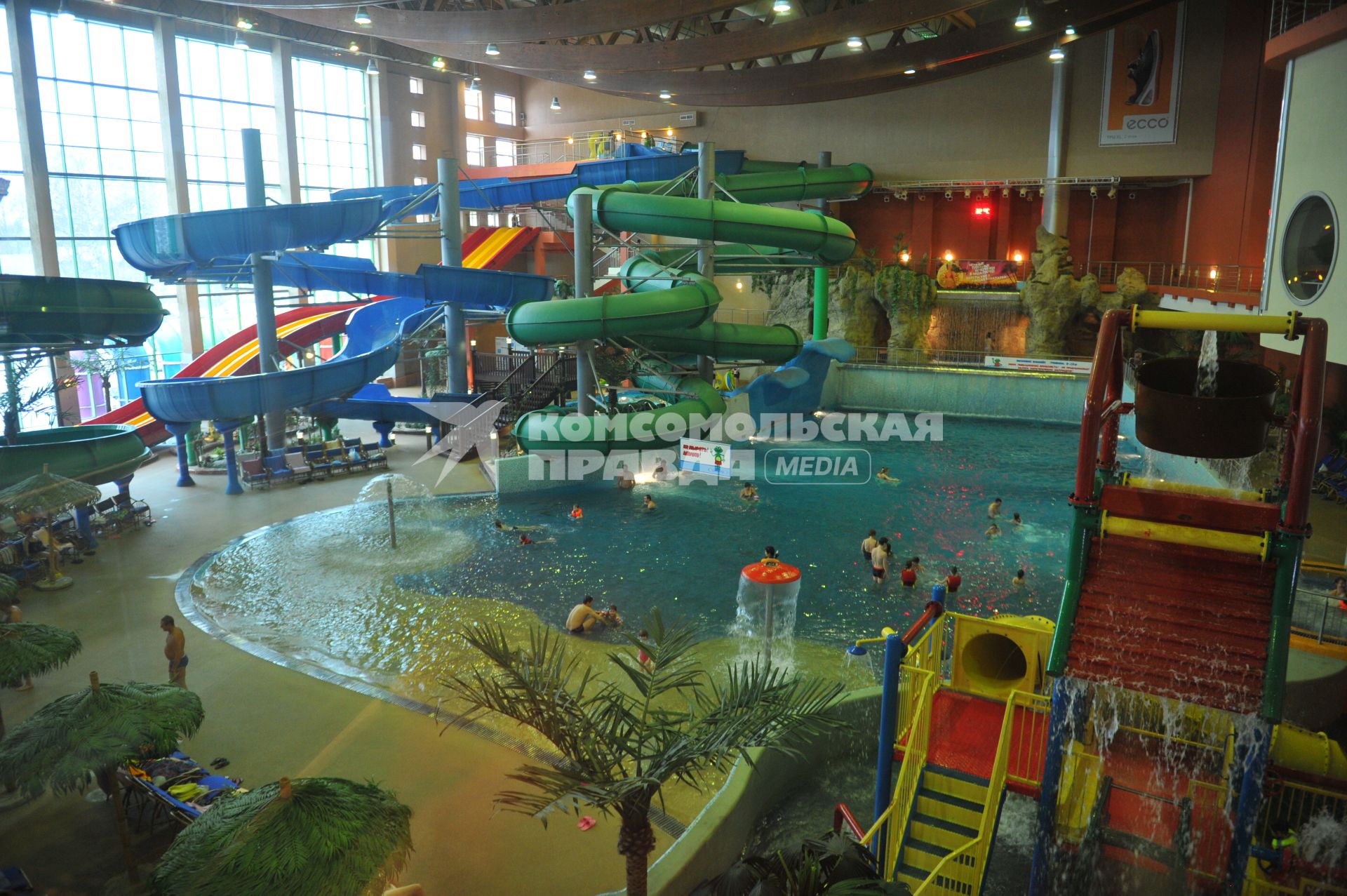 Аквапарк `Ква-ква-парк`, где 8 февраля утонул 9-летний Тимерлан Акамбаев. На снимке: бассейн.