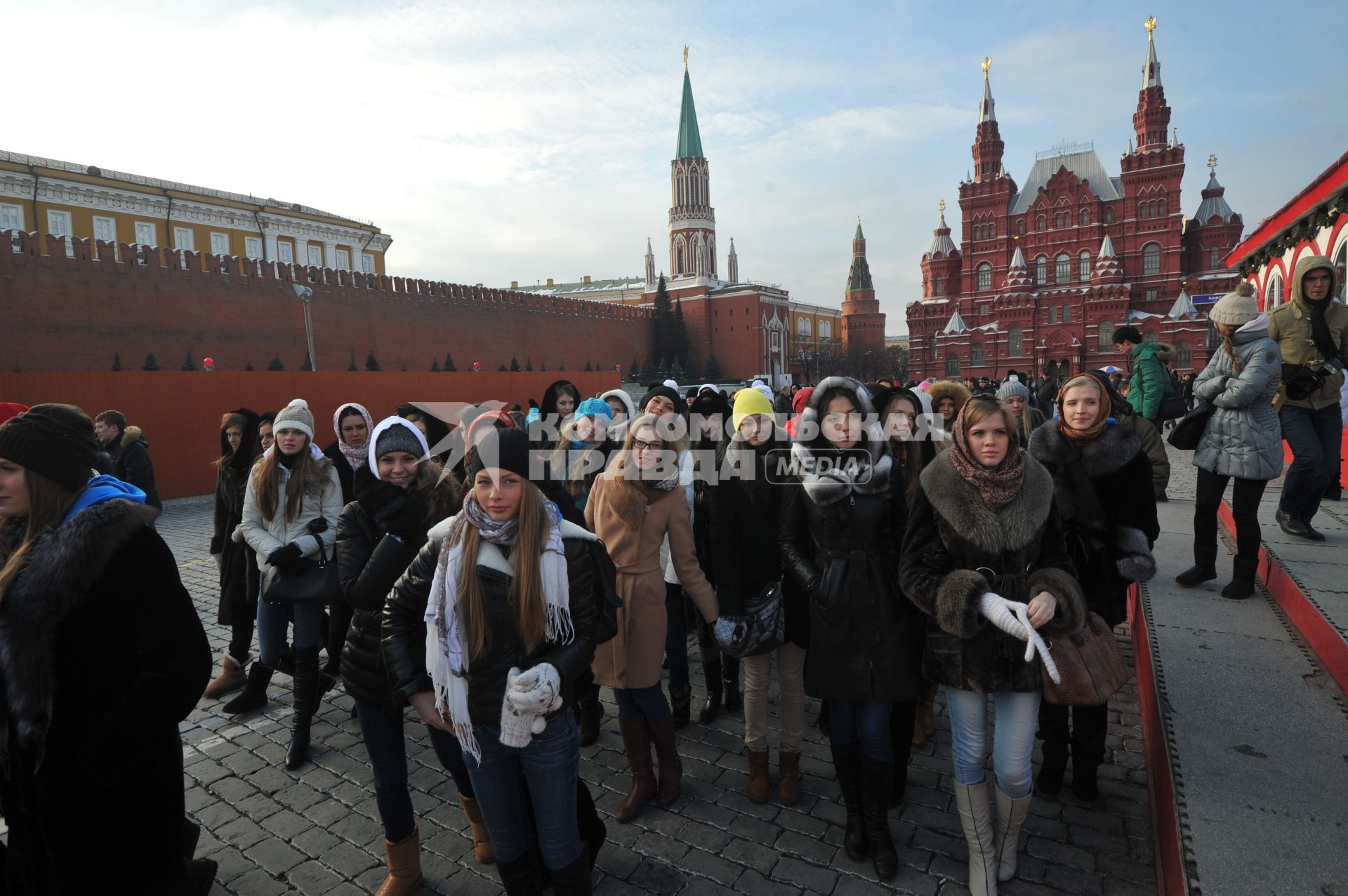 Подготовка финала шоу`Мисс Россия 2013`. На снимке: участницы конкурса.