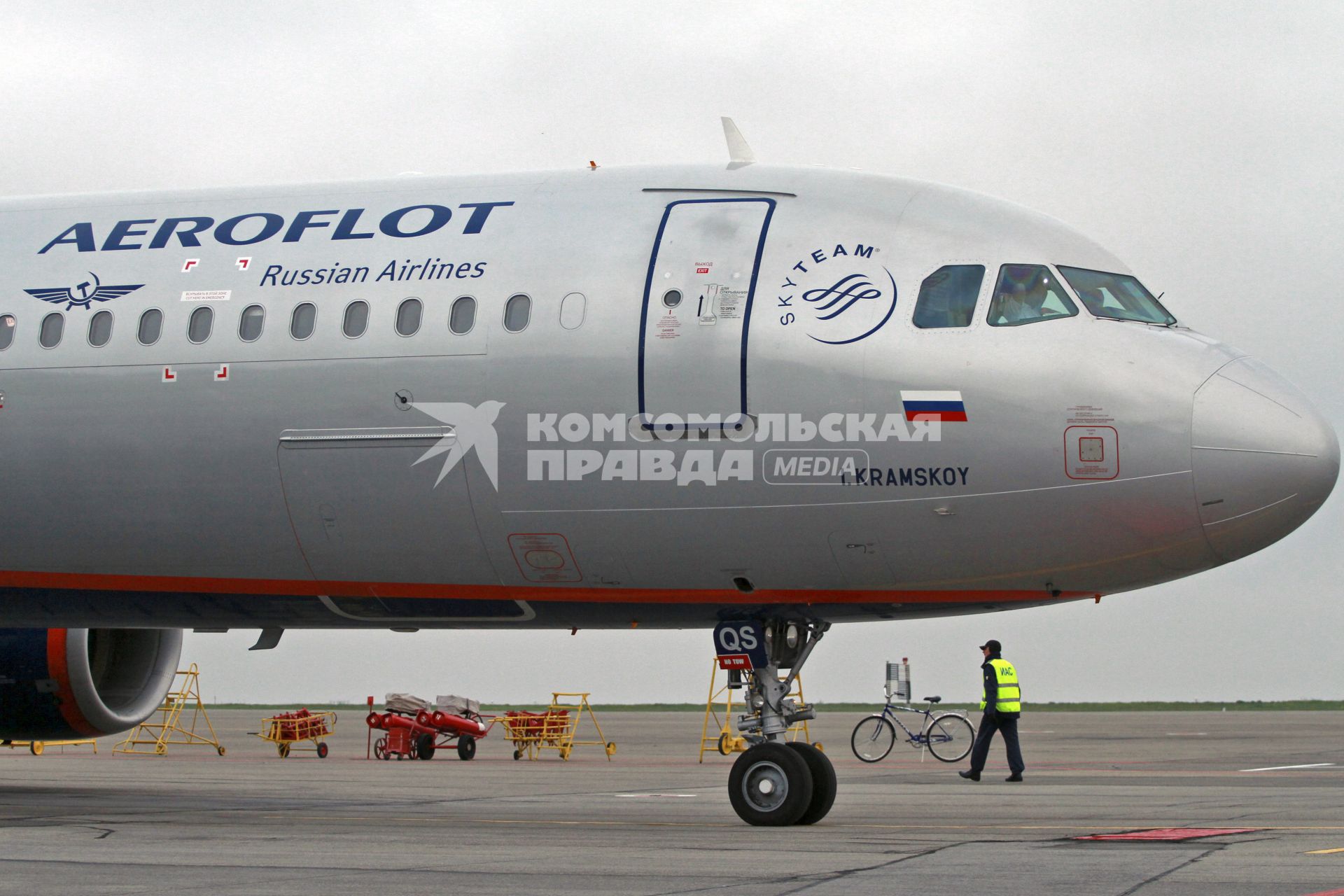 Пассажирский самолет Airbus A321 авиакомпании `Аэрофлот`.