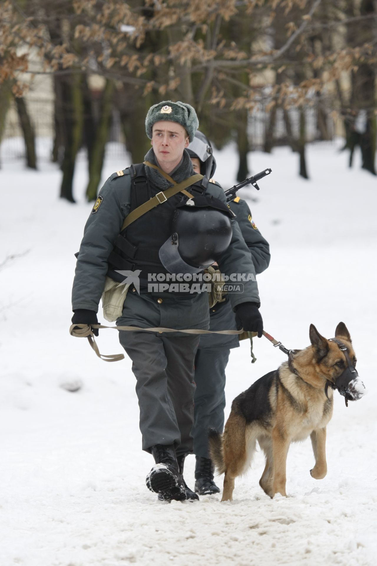 Полицейские с собакой