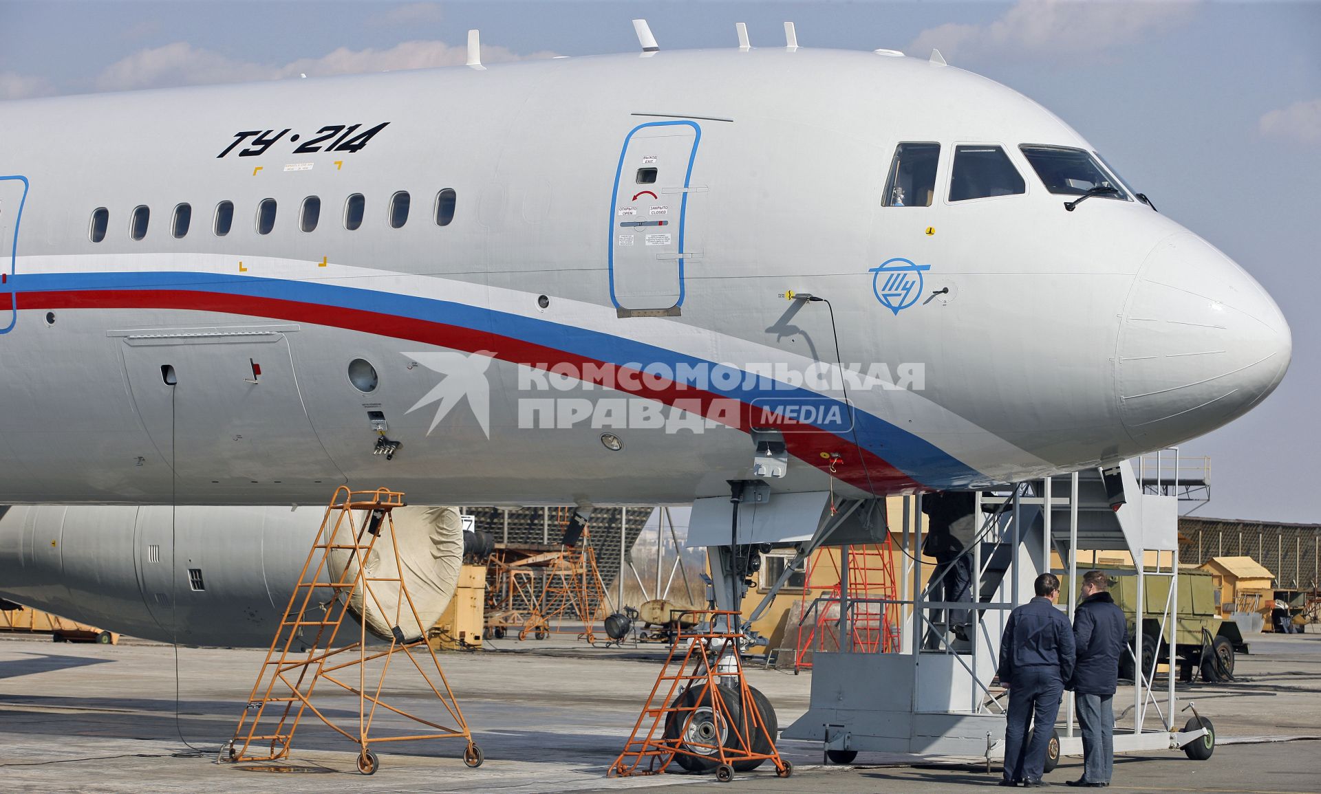 Самолет-ретранслятор Ту-214СР, разработанный для администрации президента Российской Федерации.