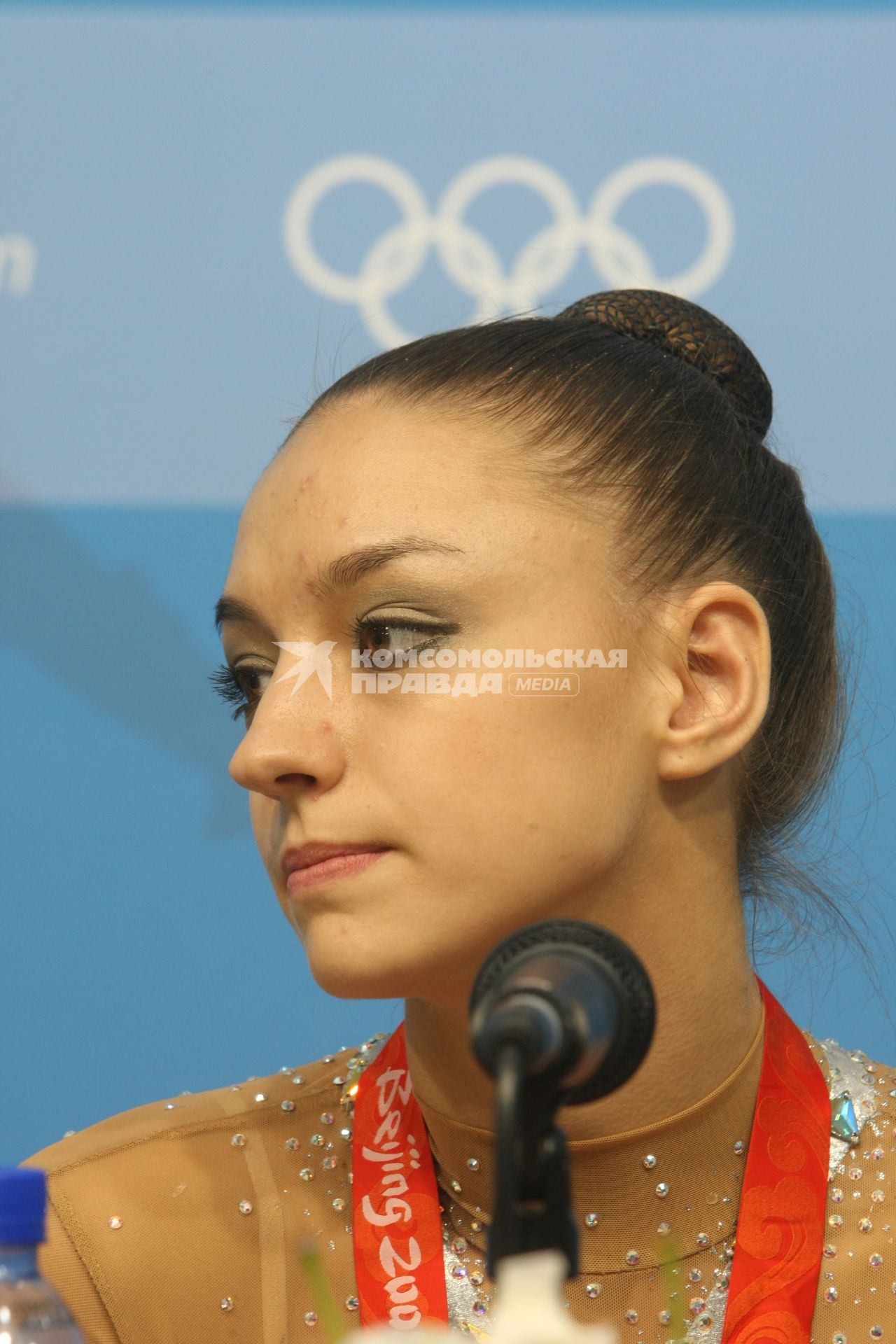 Чемпионат Европы по художественной гимнастике проходит в Турине. Российская гимнастка, двукратная олимпийская чемпионка в многоборье  Евгения Канаева.