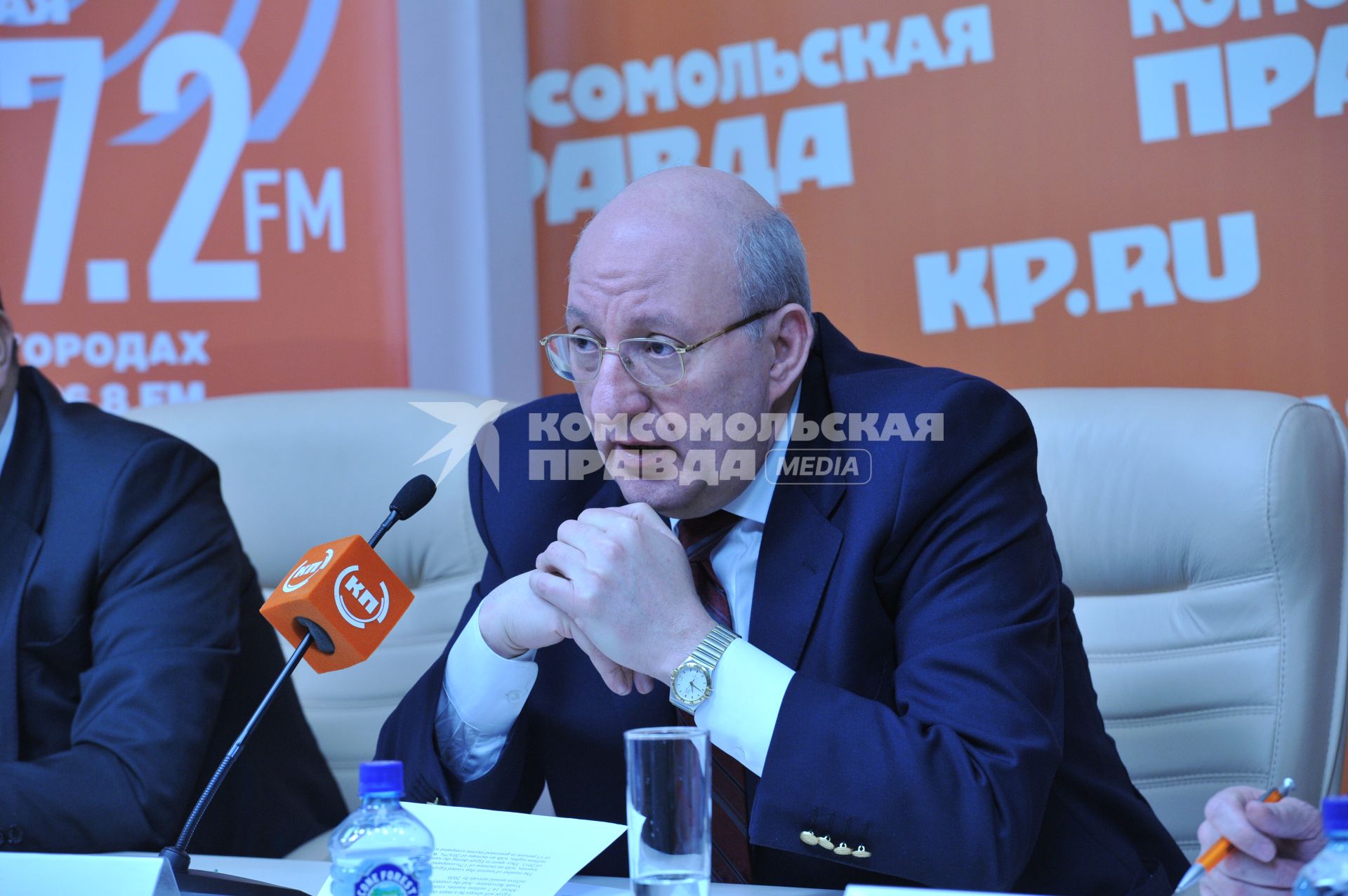 ИД `Комсомольская правда`. Пресс-центр. На снимке: председатель Управления по развитию туризма Арабской Республики Египет Насер Хамди.
