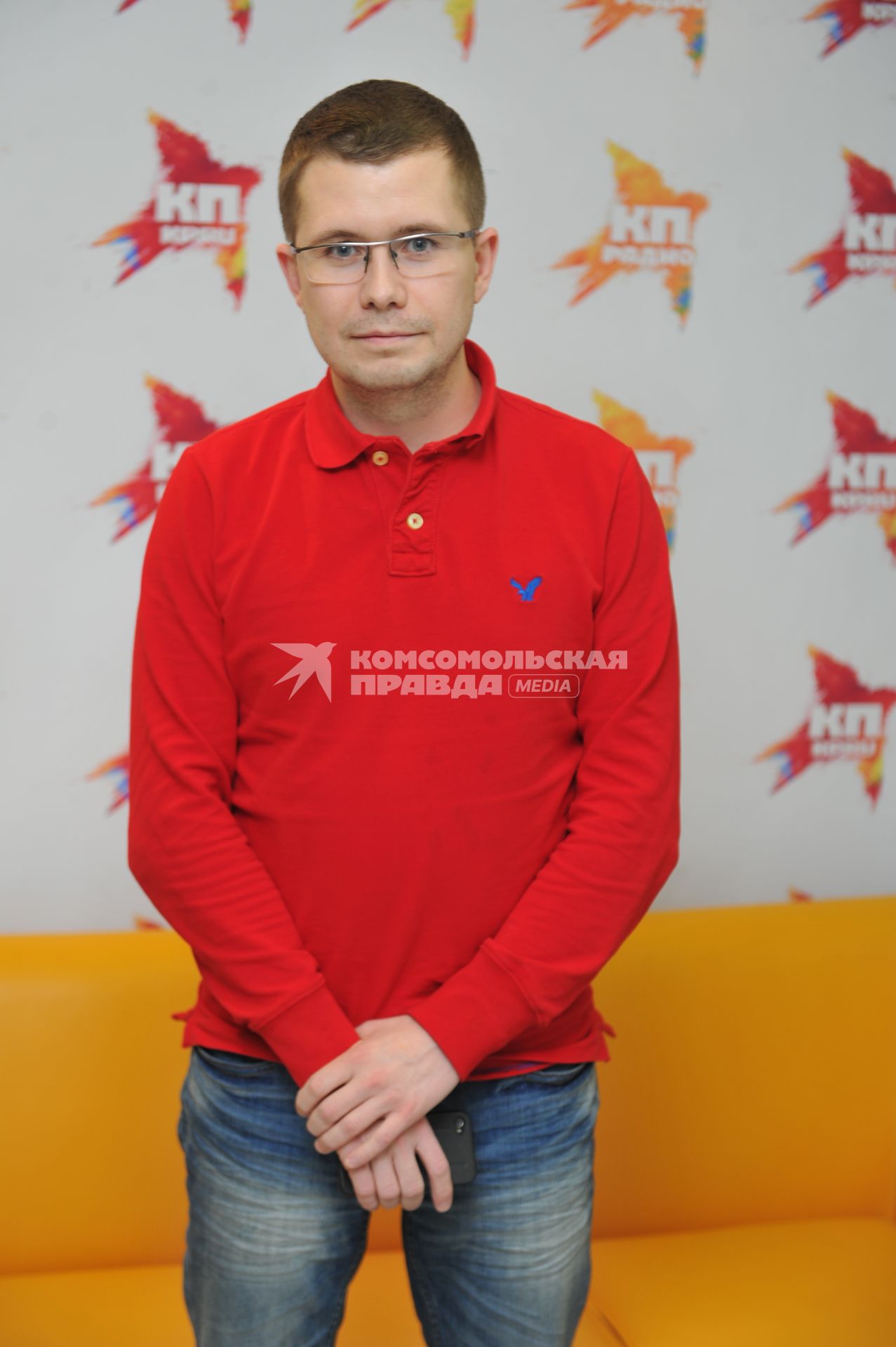 Радиостанция `Комсомольская правда`. На снимке: предприниматель из Сыктывкара, основатель сети `Додо Пицца` Фёдор Овчинников.