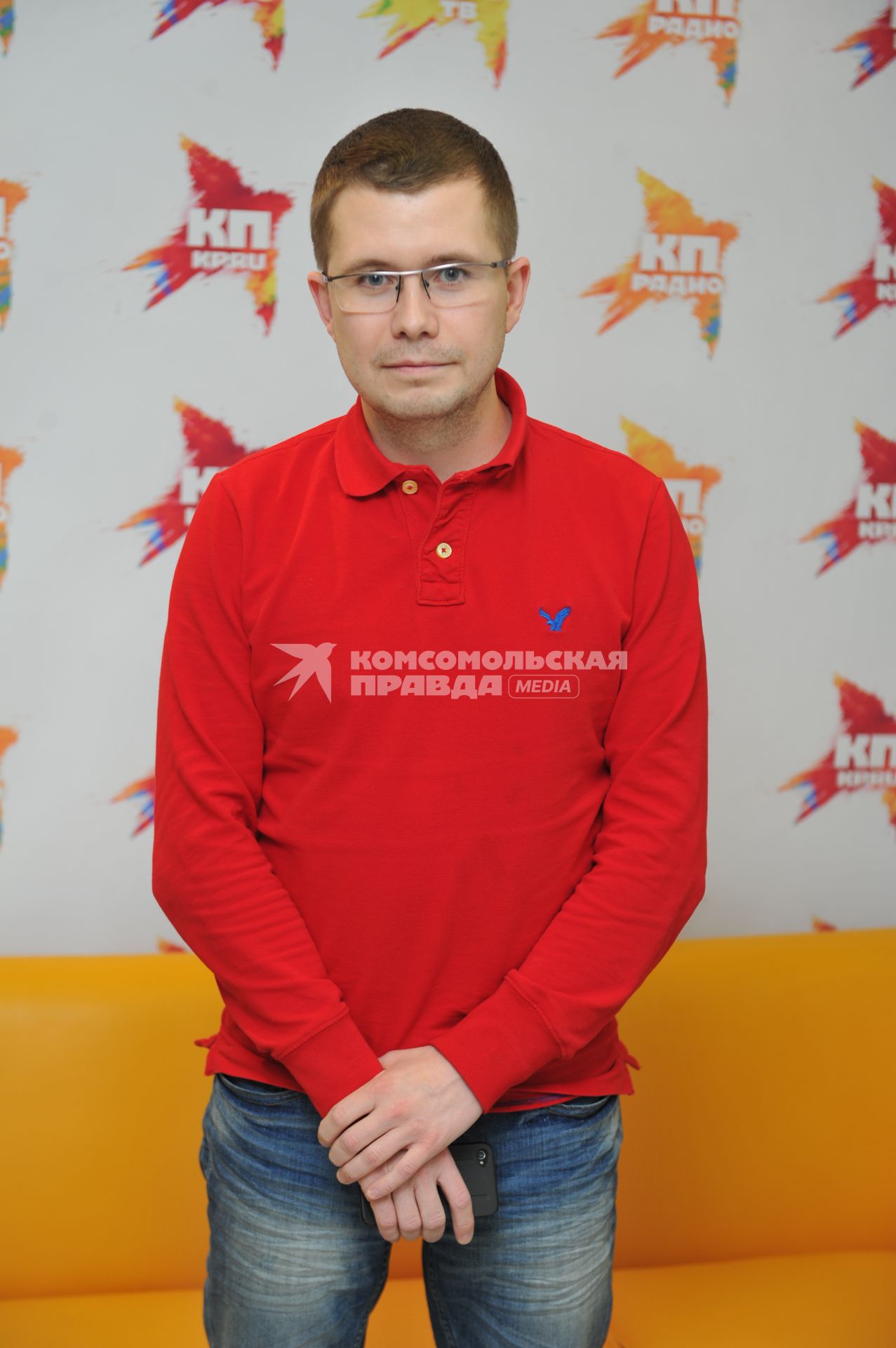 Радиостанция `Комсомольская правда`. На снимке: предприниматель из Сыктывкара, основатель сети `Додо Пицца` Фёдор Овчинников.