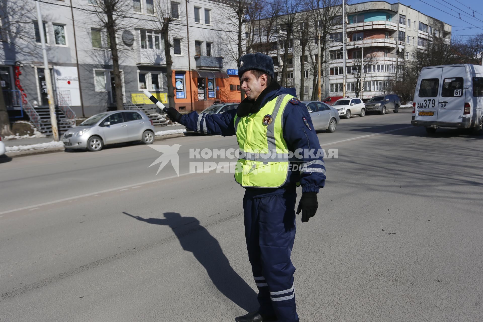 Сотрудники гибдд Калининграда проводят акцию трезвый водитель.