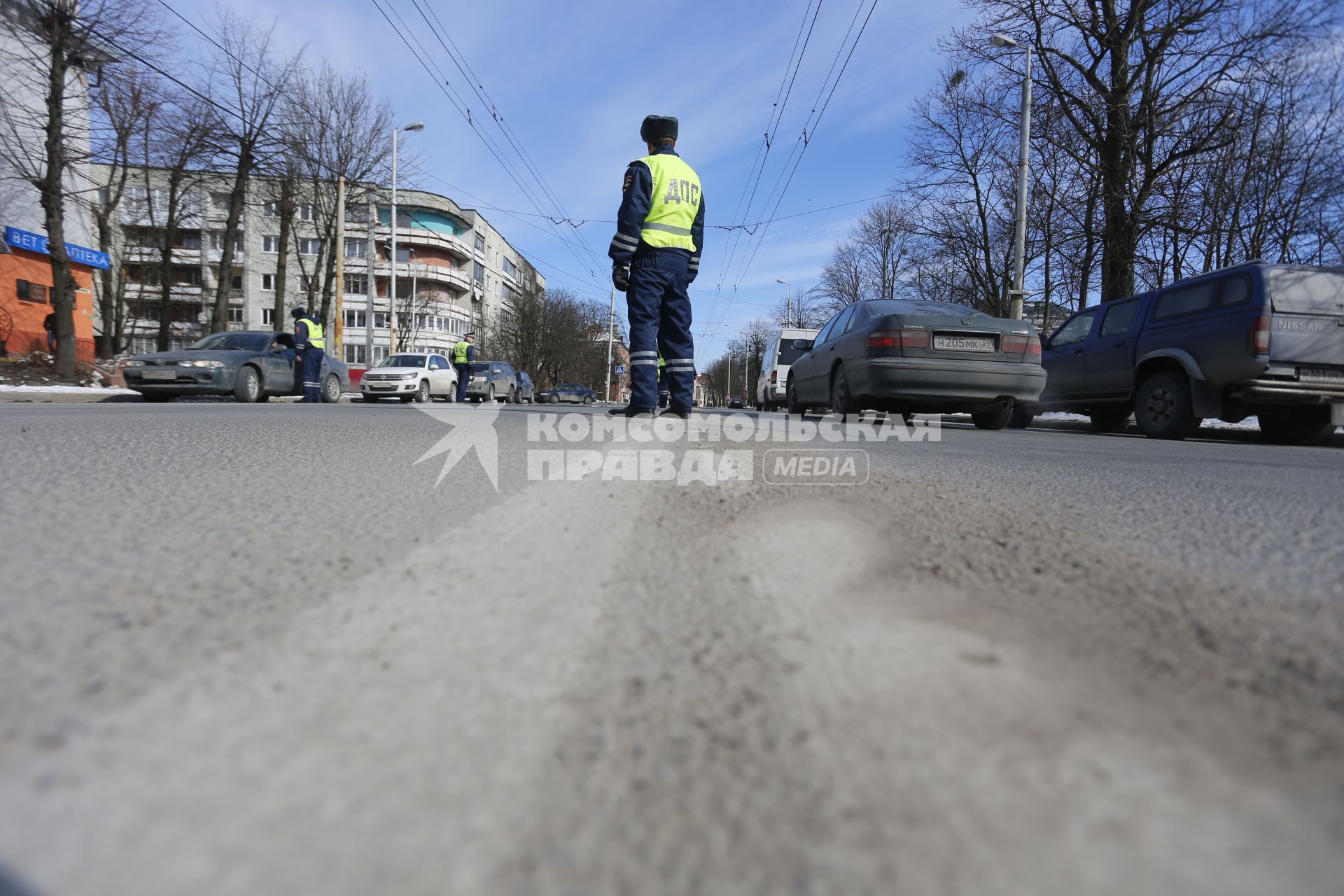 Сотрудники гибдд Калининграда проводят акцию трезвый водитель.