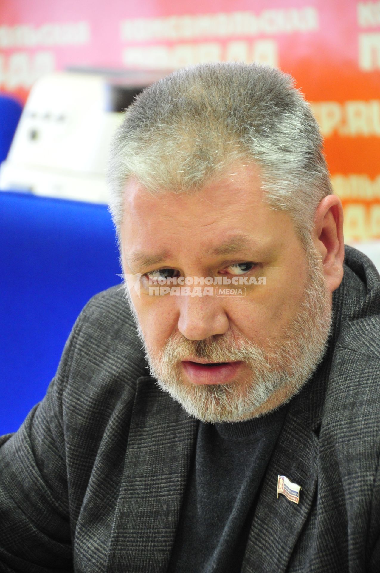 ИД `Комсомольская правда`. Круглый стол на тему: `Что будет с московским Арбатом?`. На снимке:  руководитель муниципального образования Арбат Евгений Бабенко