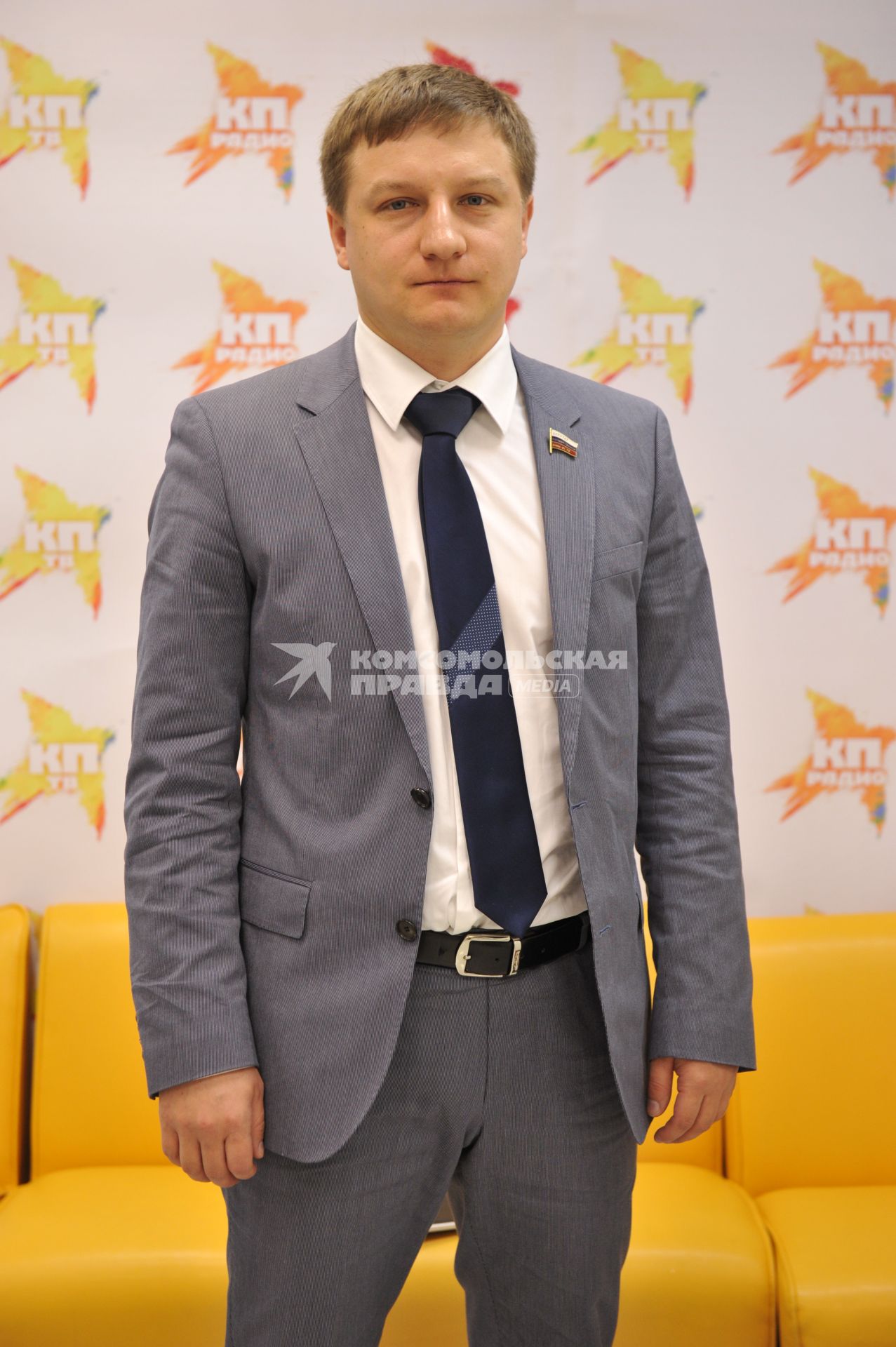 Телевидение `Комсомольская правда`. На снимке: депутат Государственной думы РФ Илья Корсунов.