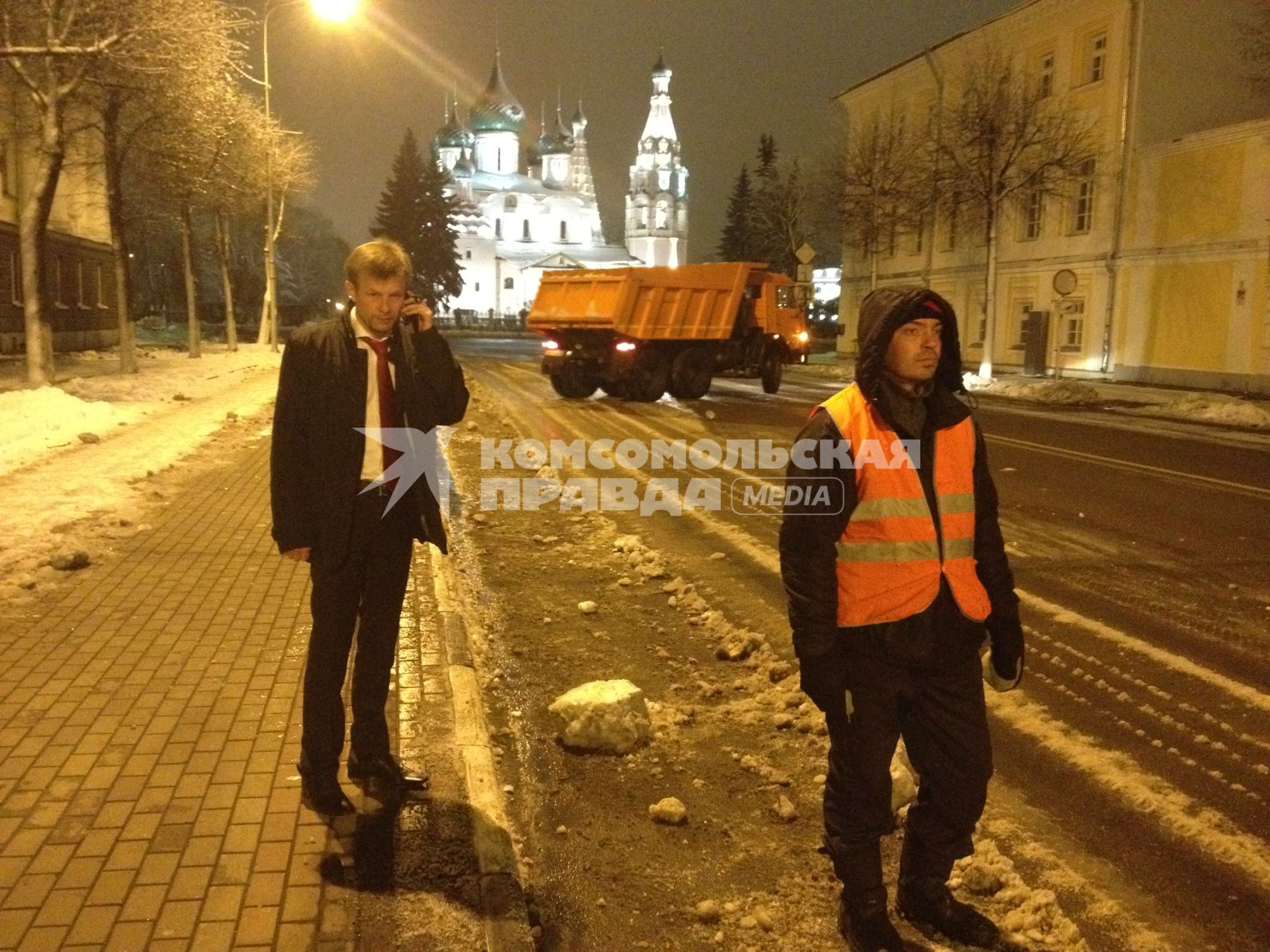 Российский политический деятель, мэр города Ярославля Урлашов Евгений (слева)