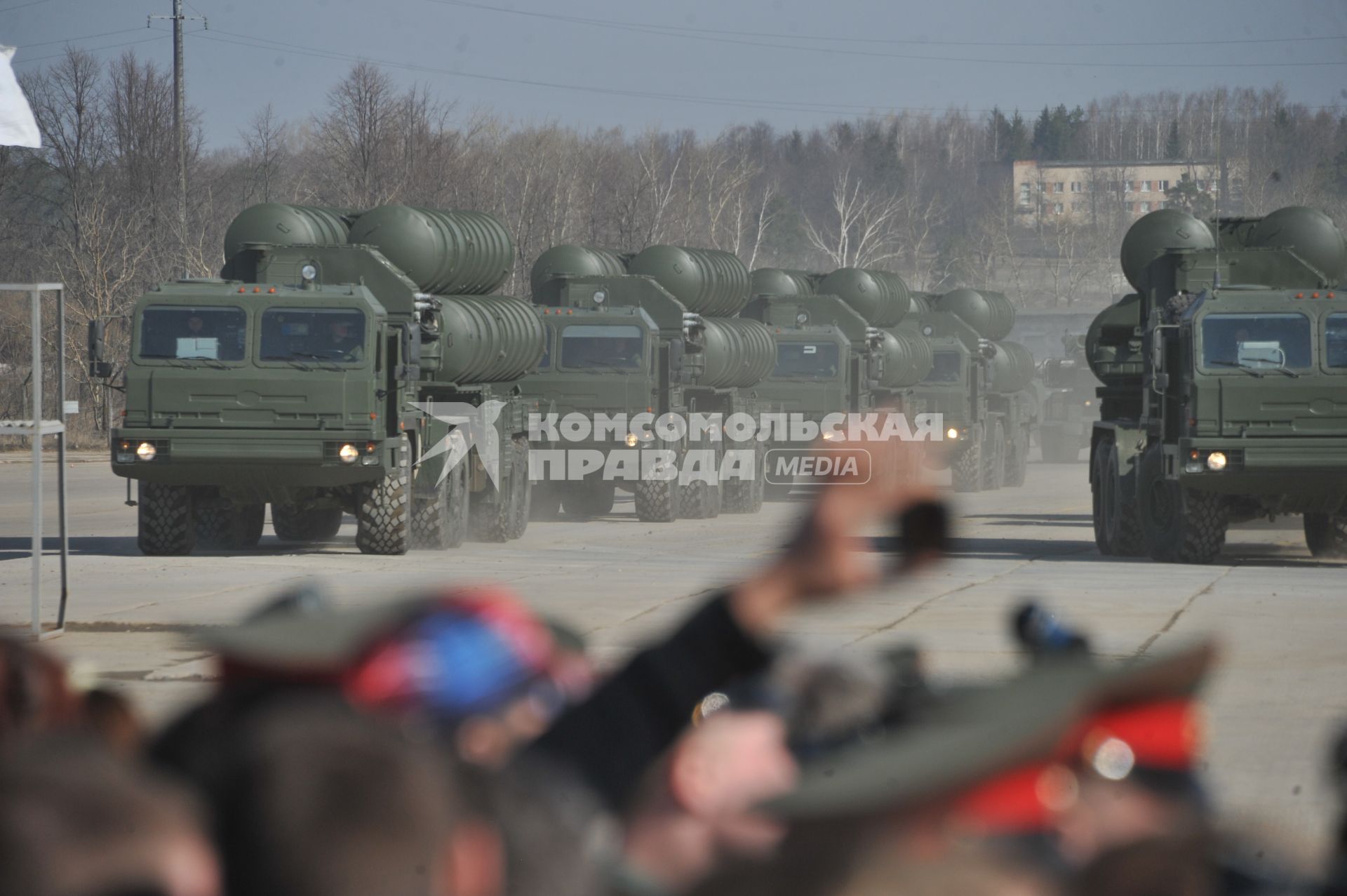 Полигон Алабино. Репетиция парада Победы. На снимке: военная техника