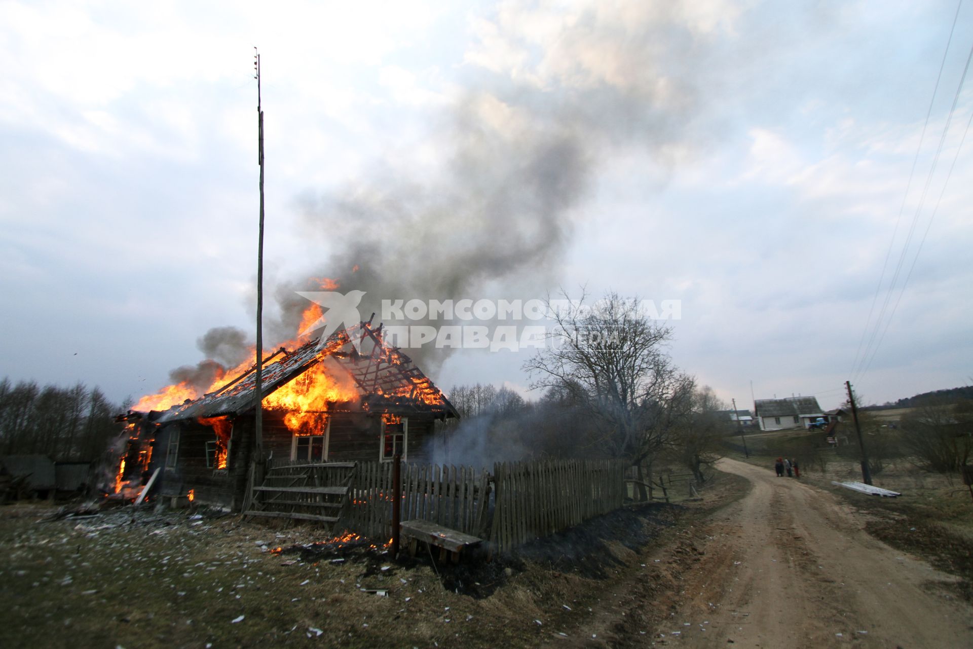 Пожар в частном доме