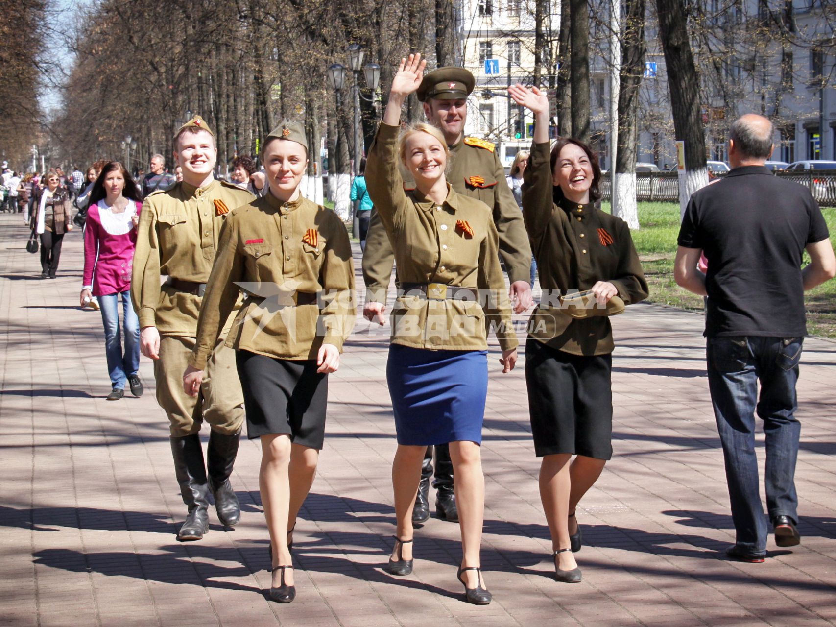 Празднование Дня Победы в Ярославле.