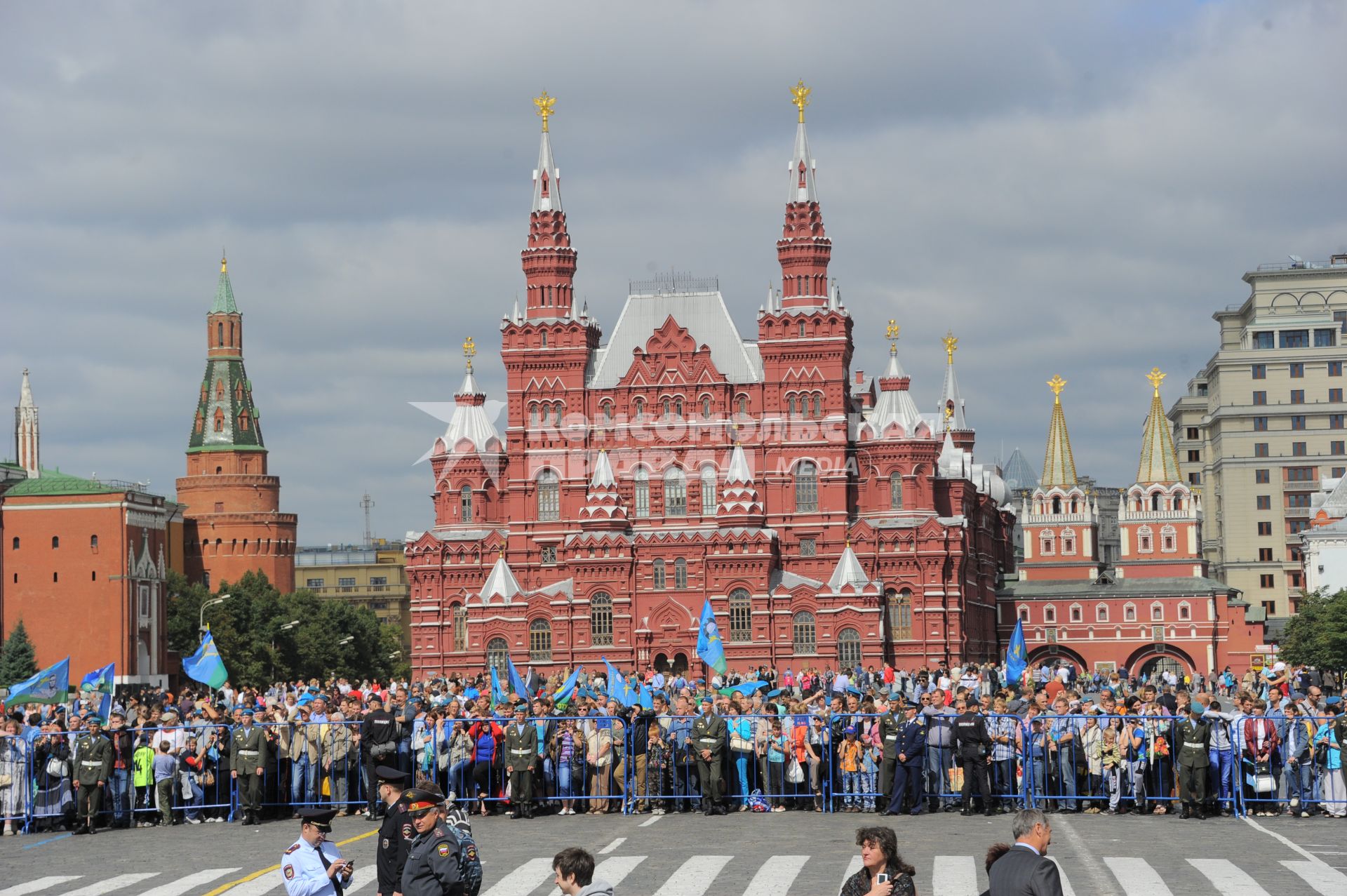 Красная площадь.  Празднование Дня Воздушно-десантных войск РФ .