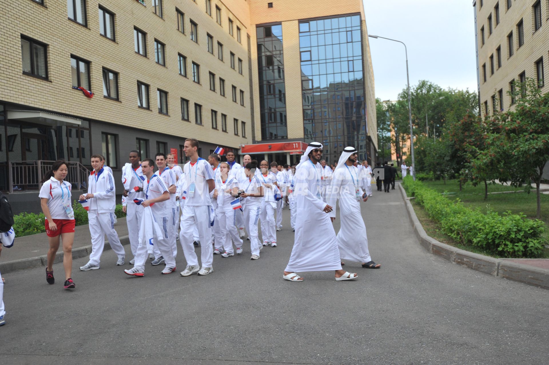 На территории деревни Универсиады-2013.