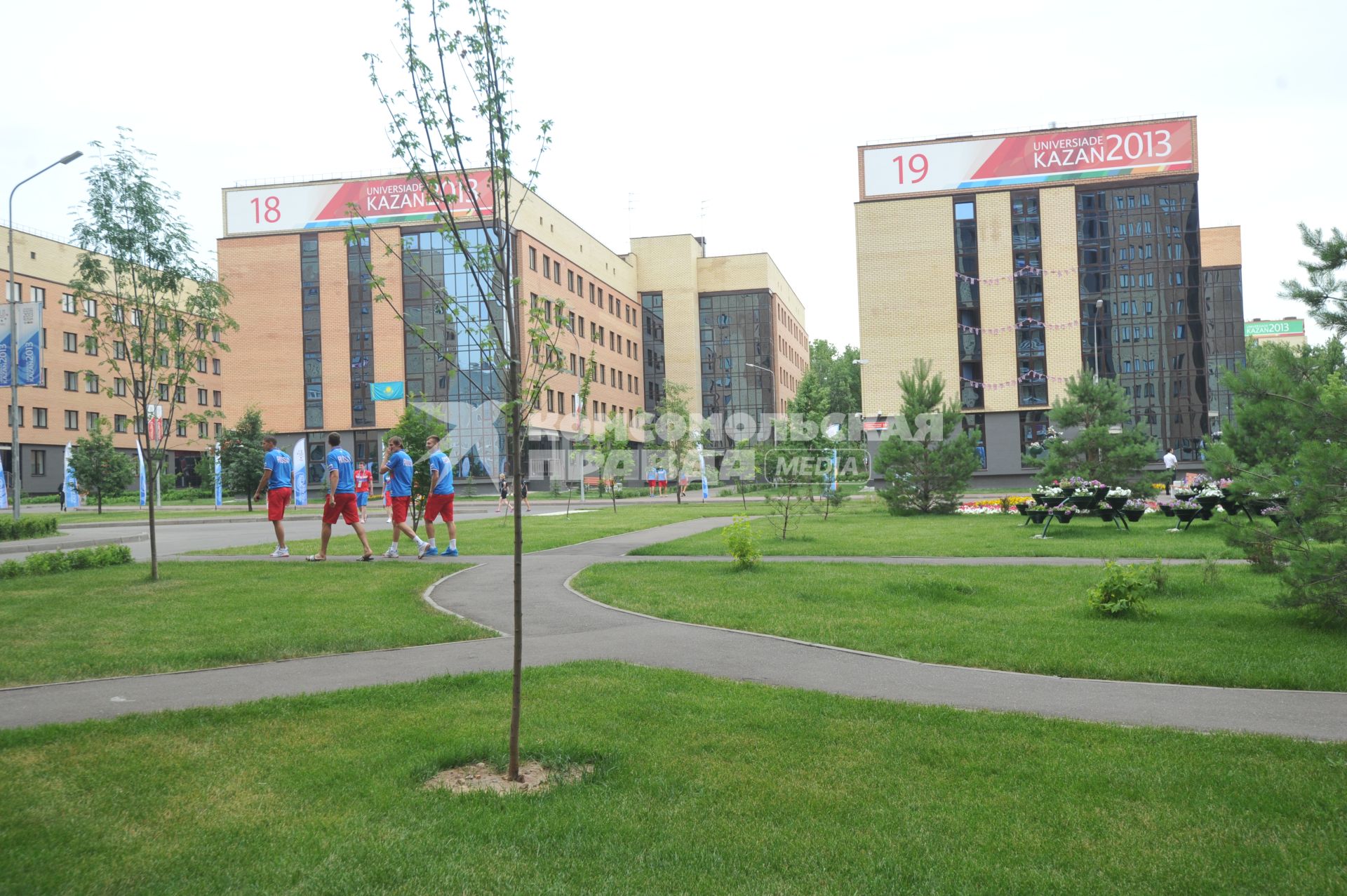 На территории деревни Универсиады-2013.