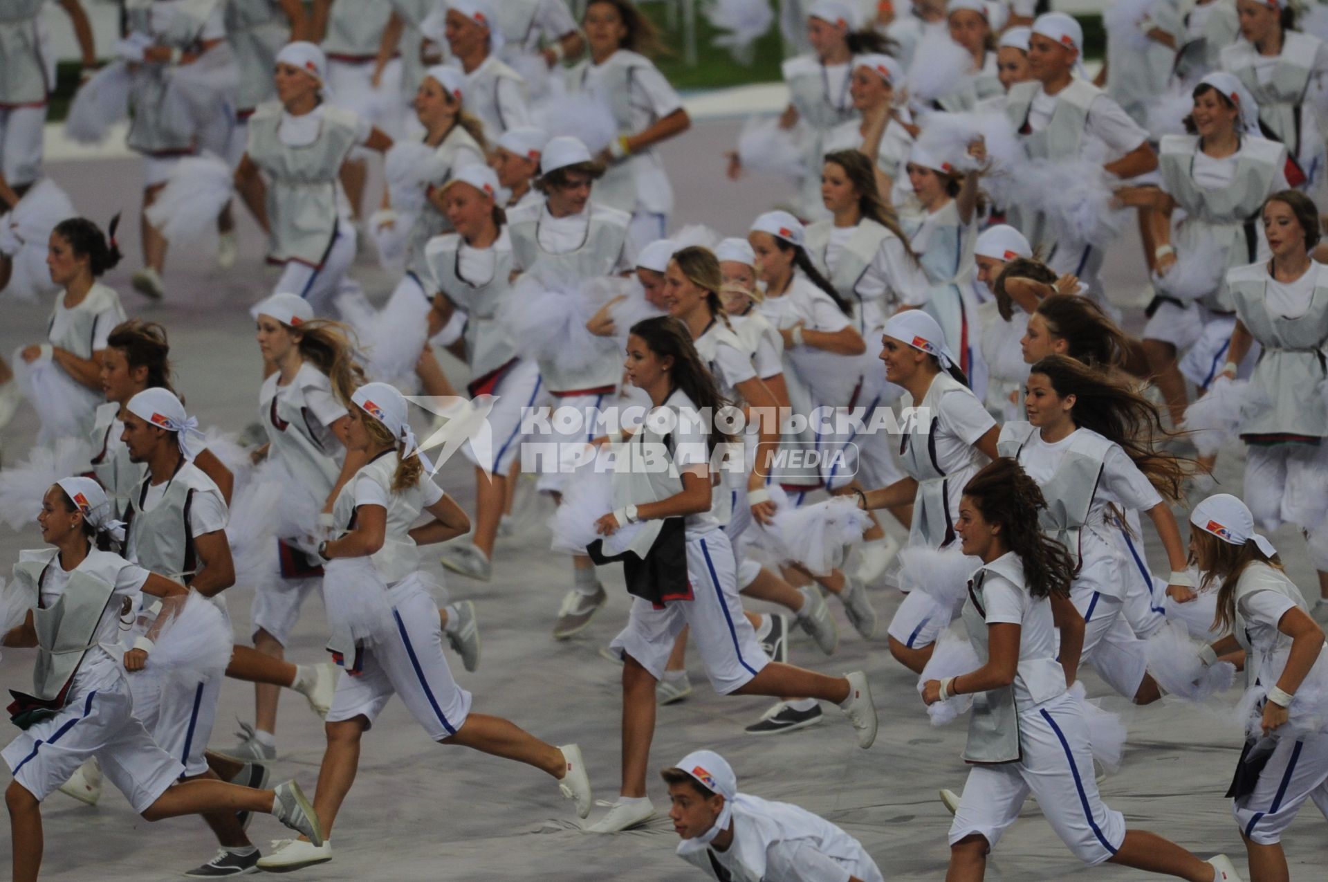 СК \"Лужники\".  Церемония открытия чемпионата мира по легкой атлетике 2013.