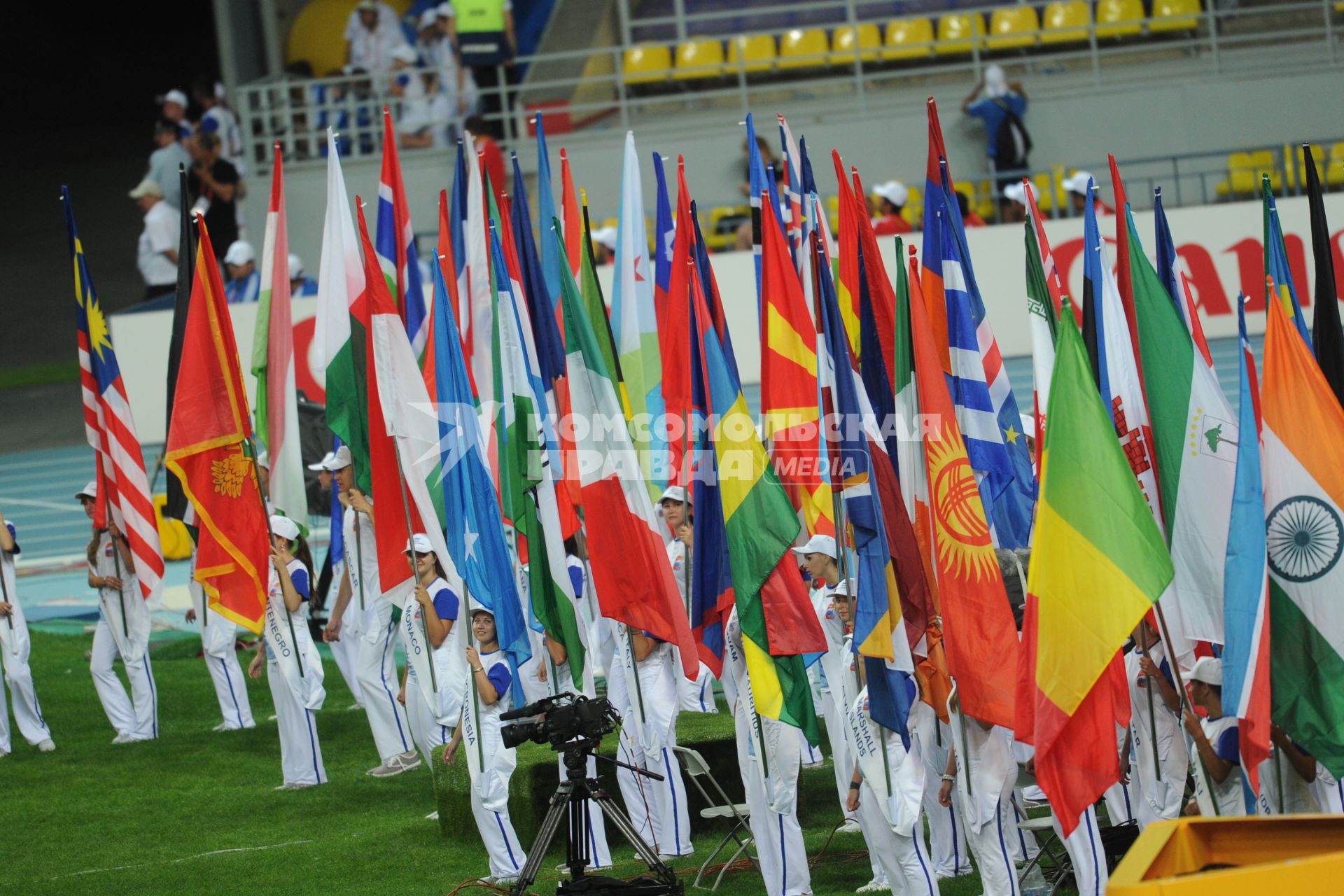 СК \"Лужники\".  Церемония открытия чемпионата мира по легкой атлетике 2013.