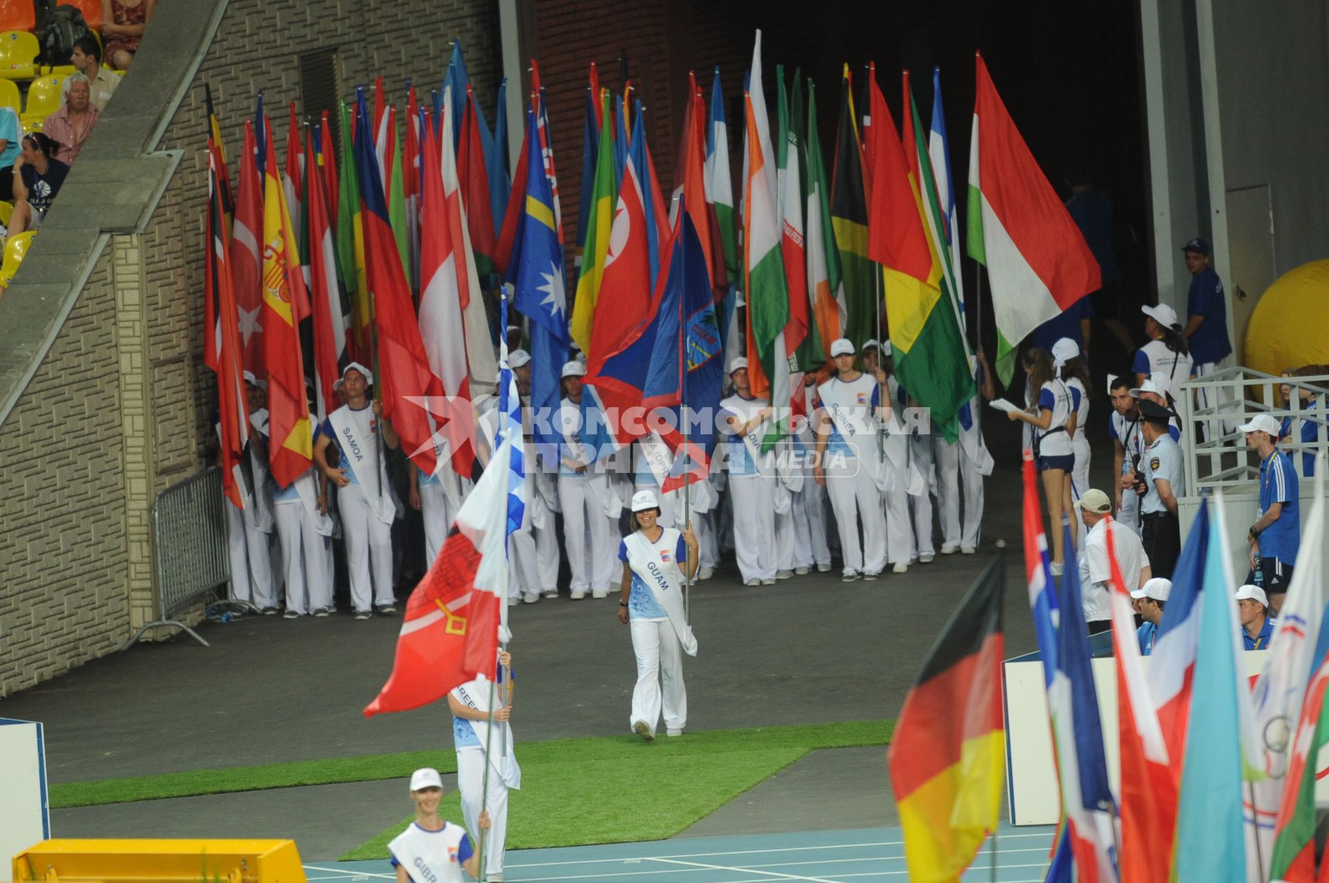 СК \"Лужники\".  Церемония открытия чемпионата мира по легкой атлетике 2013.