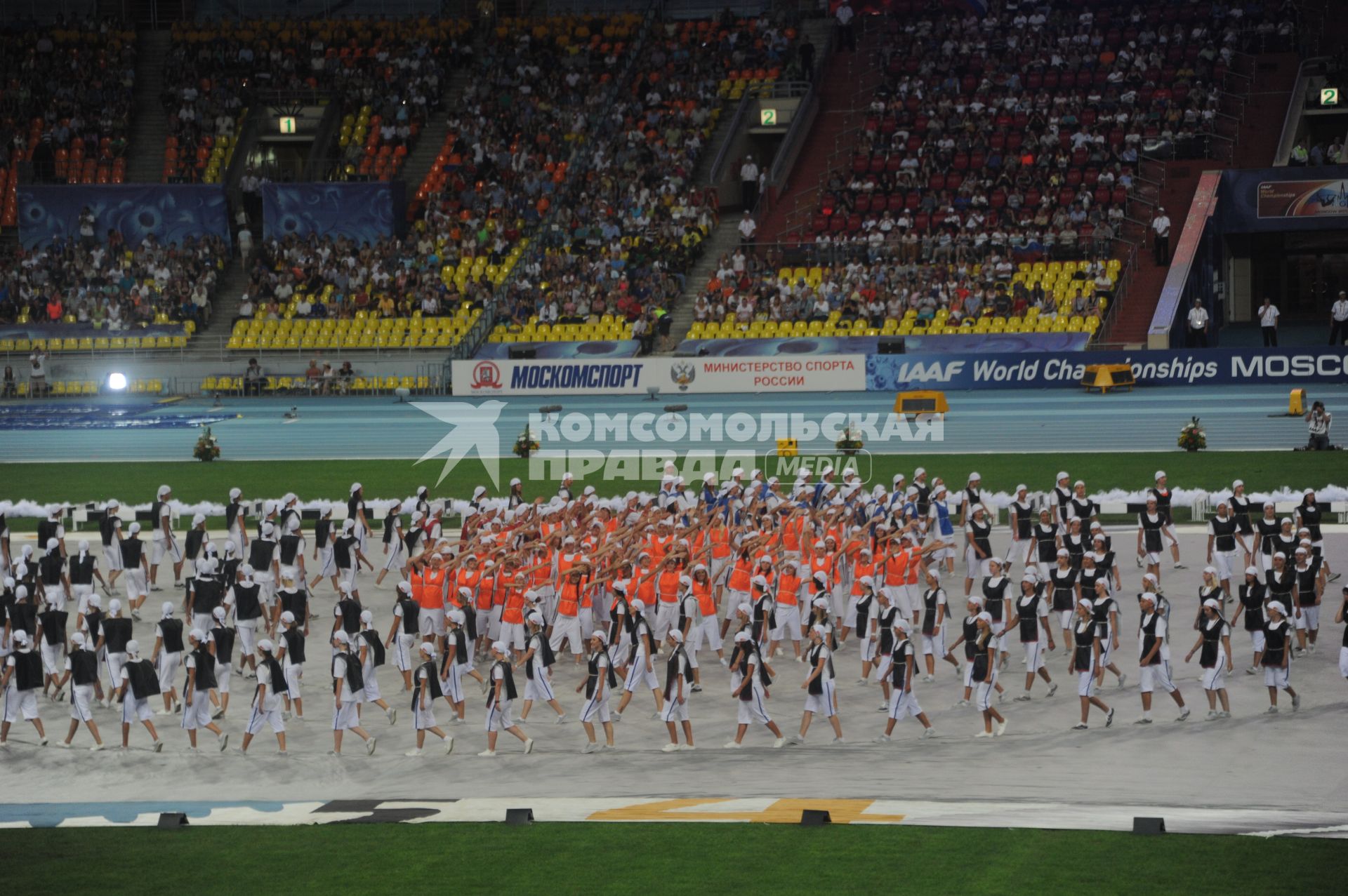 СК \"Лужники\".  Церемония открытия чемпионата мира по легкой атлетике 2013.