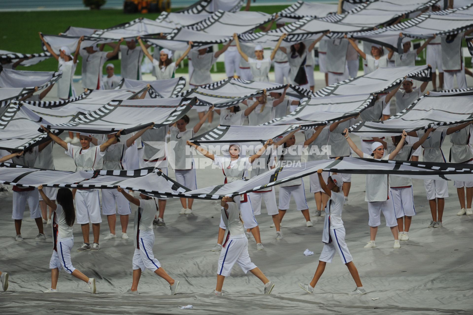 СК \"Лужники\".  Церемония открытия чемпионата мира по легкой атлетике 2013.