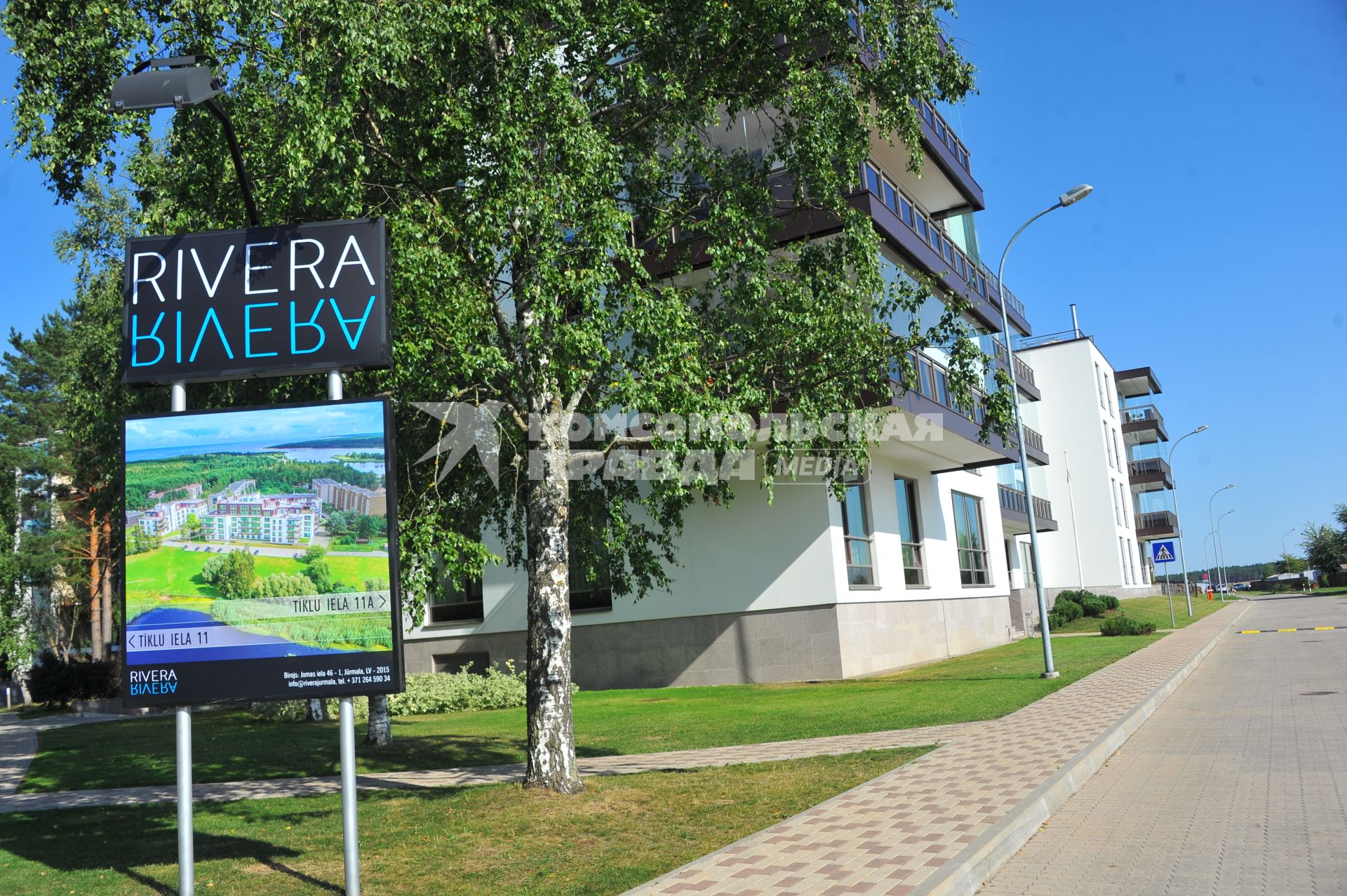 Юрмала. Жилой комплекс Rivera, в котором находит квартира певца Бориса Моисеева.