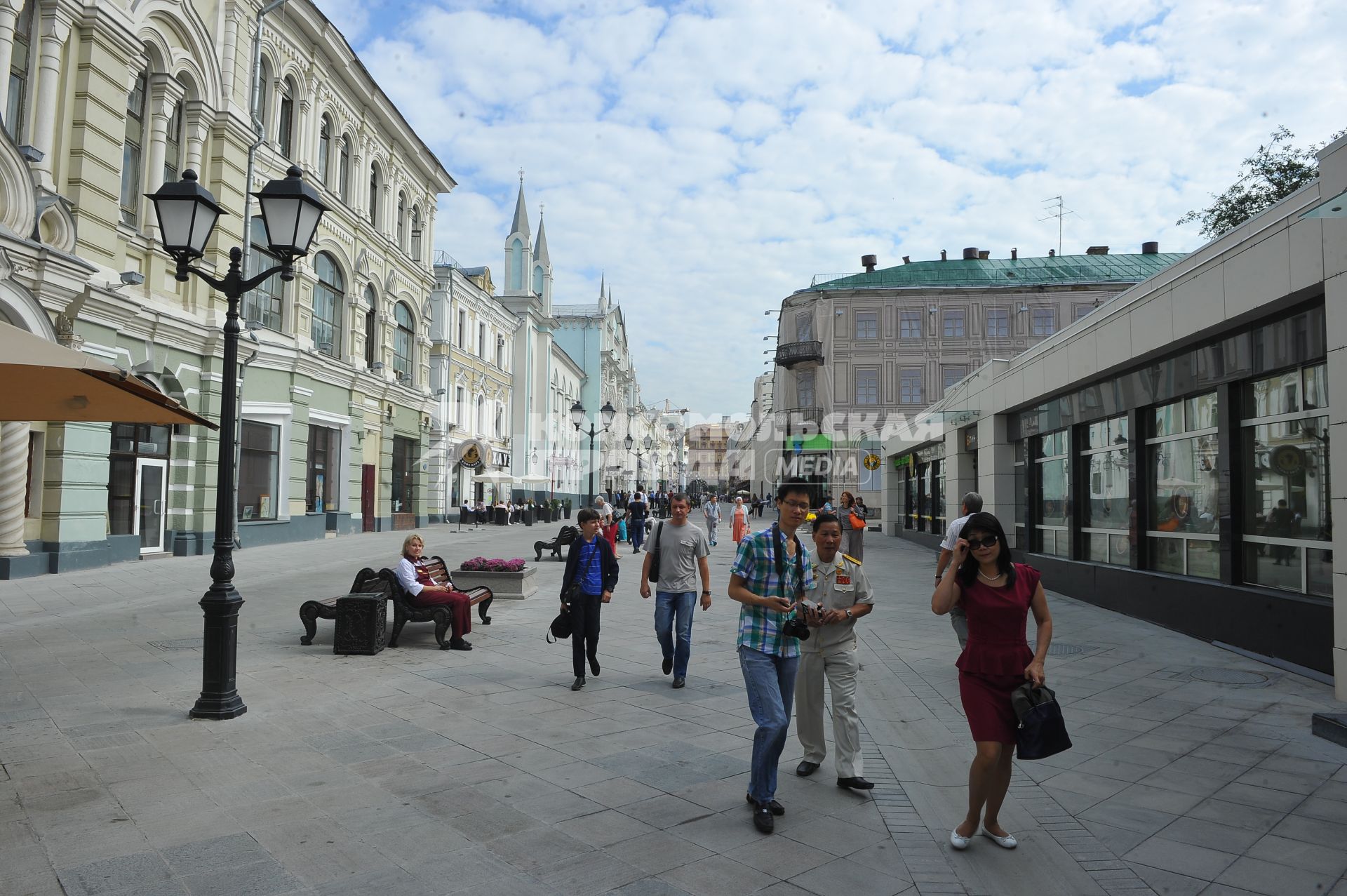 Виды Москвы. Никольская улица.