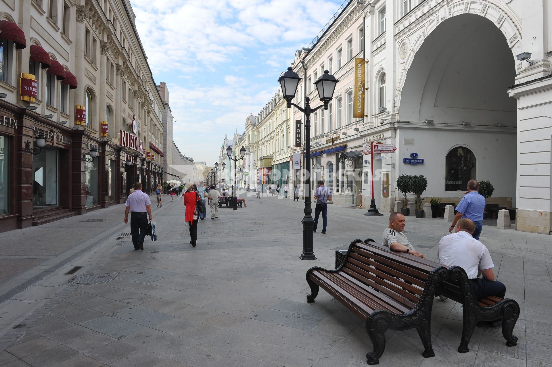 Виды Москвы. Никольская улица.