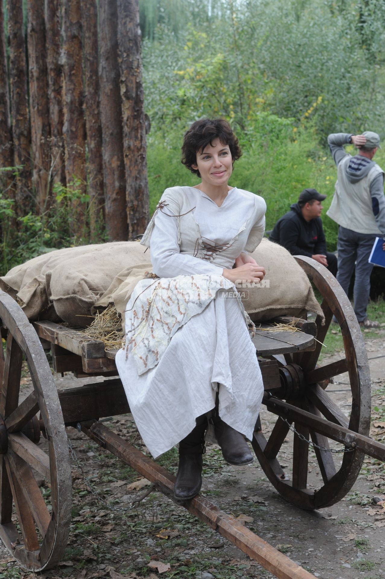 Съемки многосерийного сериала `Все могут короли`.  На снимке: актриса Мария Семкина.