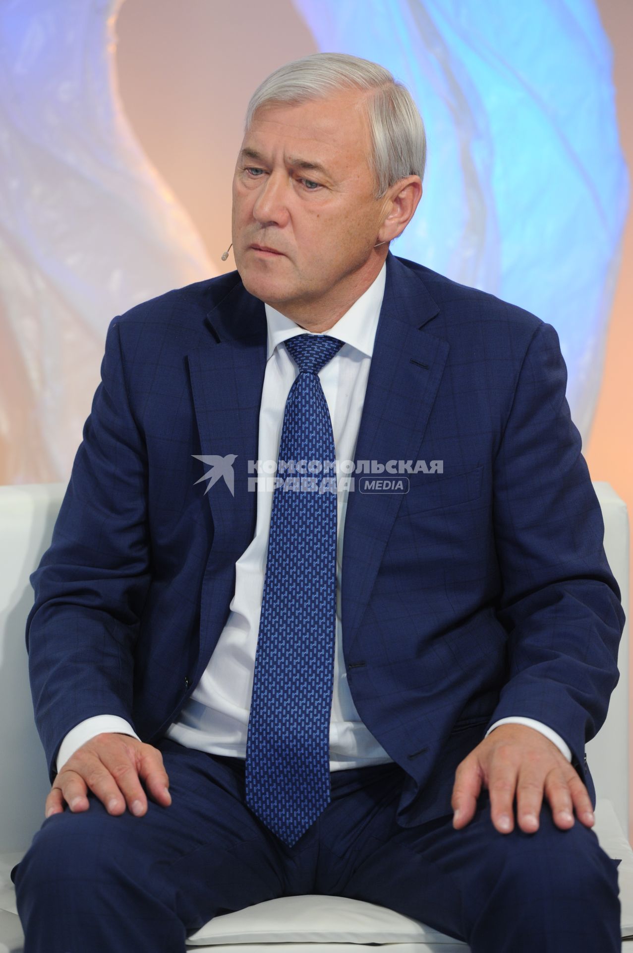 Телевидение `Комсомольская правда`. На снимке: депутат Государственной думы РФ, президент ассоциации региональных банков РФ Анатолий Аксаков.