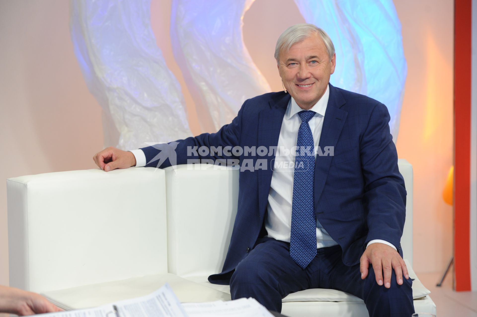 Телевидение `Комсомольская правда`. На снимке: депутат Государственной думы РФ, президент ассоциации региональных банков РФ Анатолий Аксаков.